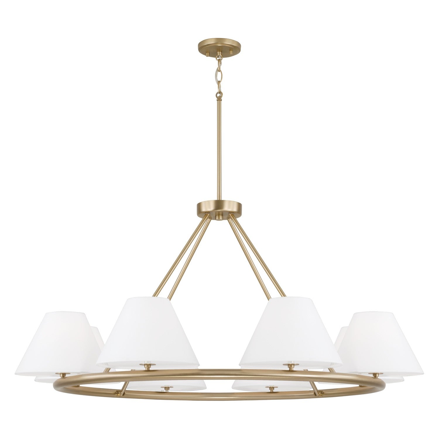 Éclairage Capital - 453281MA - Huit lampes Suspendu - Parson - Laiton mat