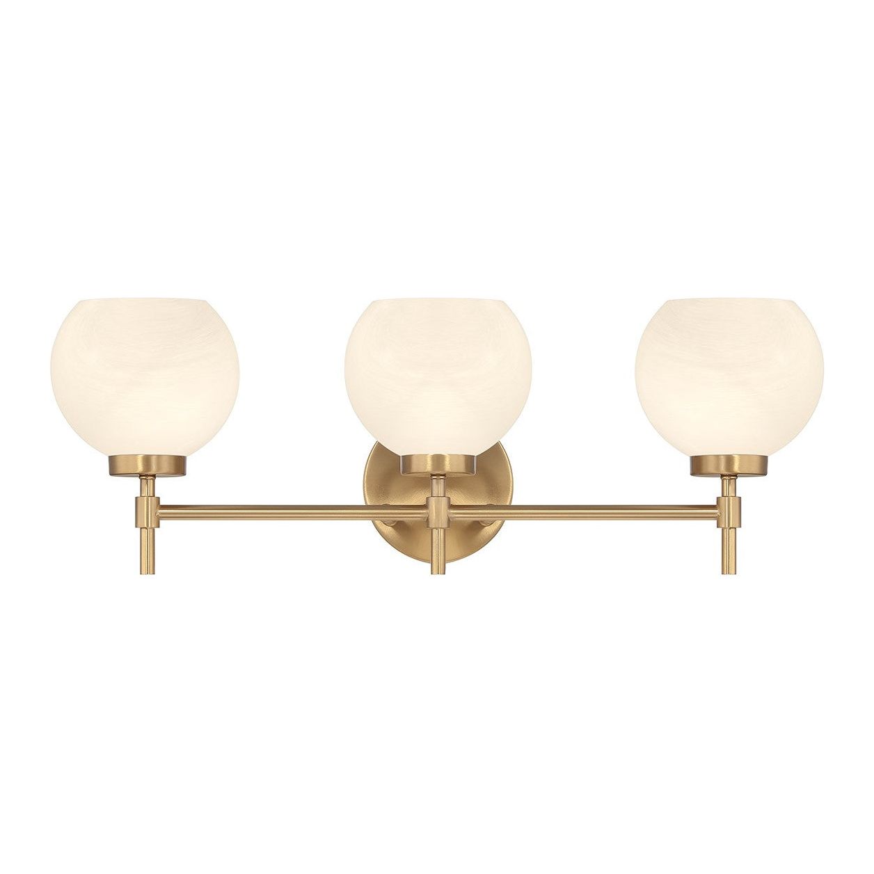 Lighting One E - V6-L8-9621-3-322 - Three Light Bathroom Vanity - Hannah - Warm Brass