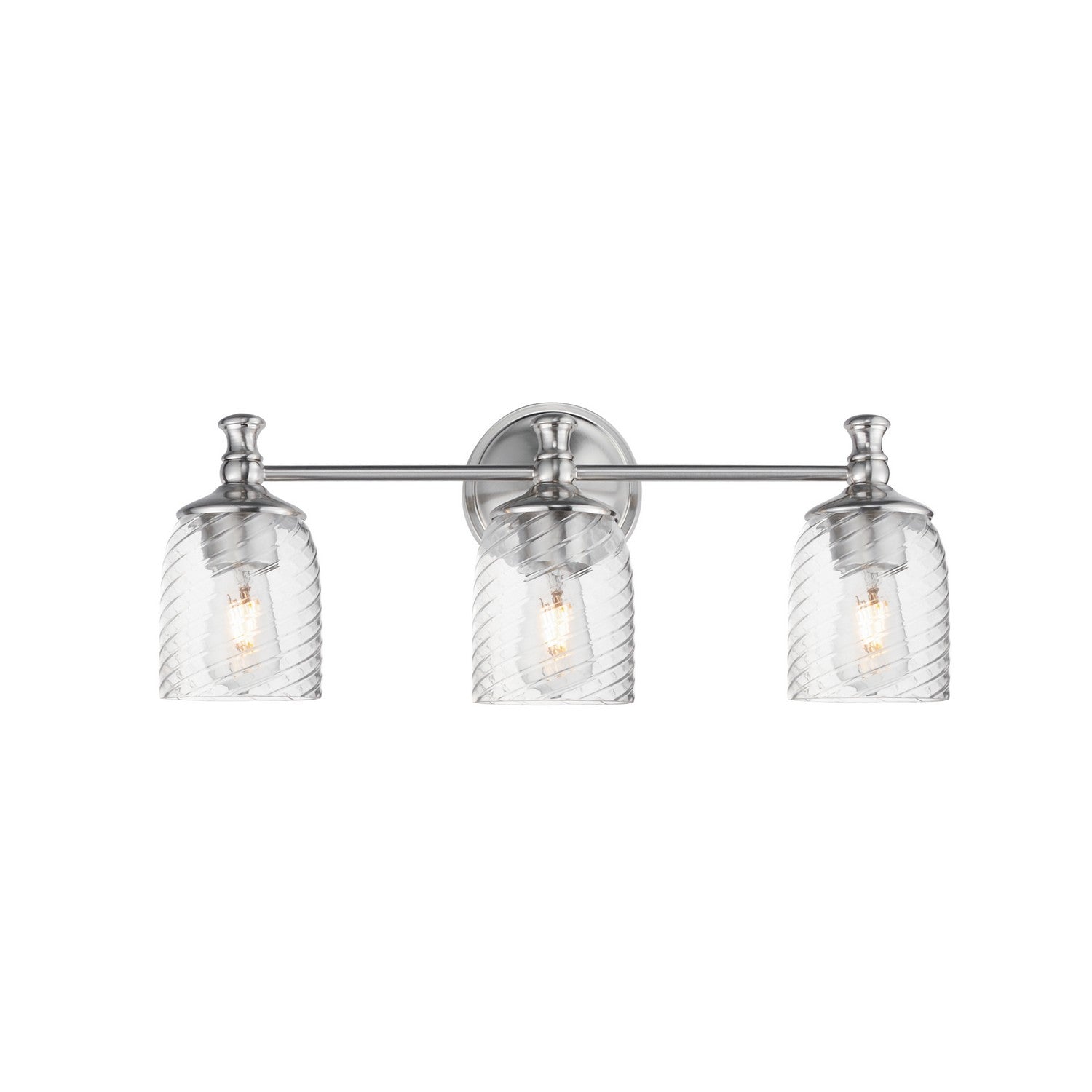 Maxim Lighting 21353CRSN Swirl Bath Vanity in Satin Nickel