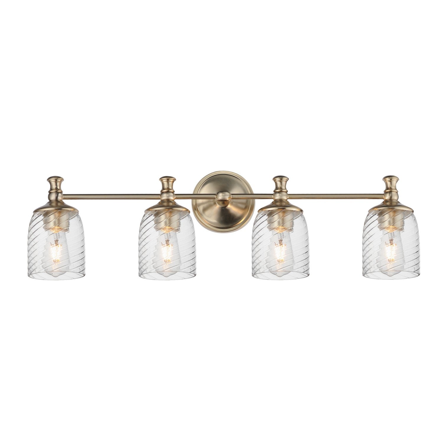 Maxim Lighting 21354CRSCH Swirl Bath Vanity in Satin Champagne
