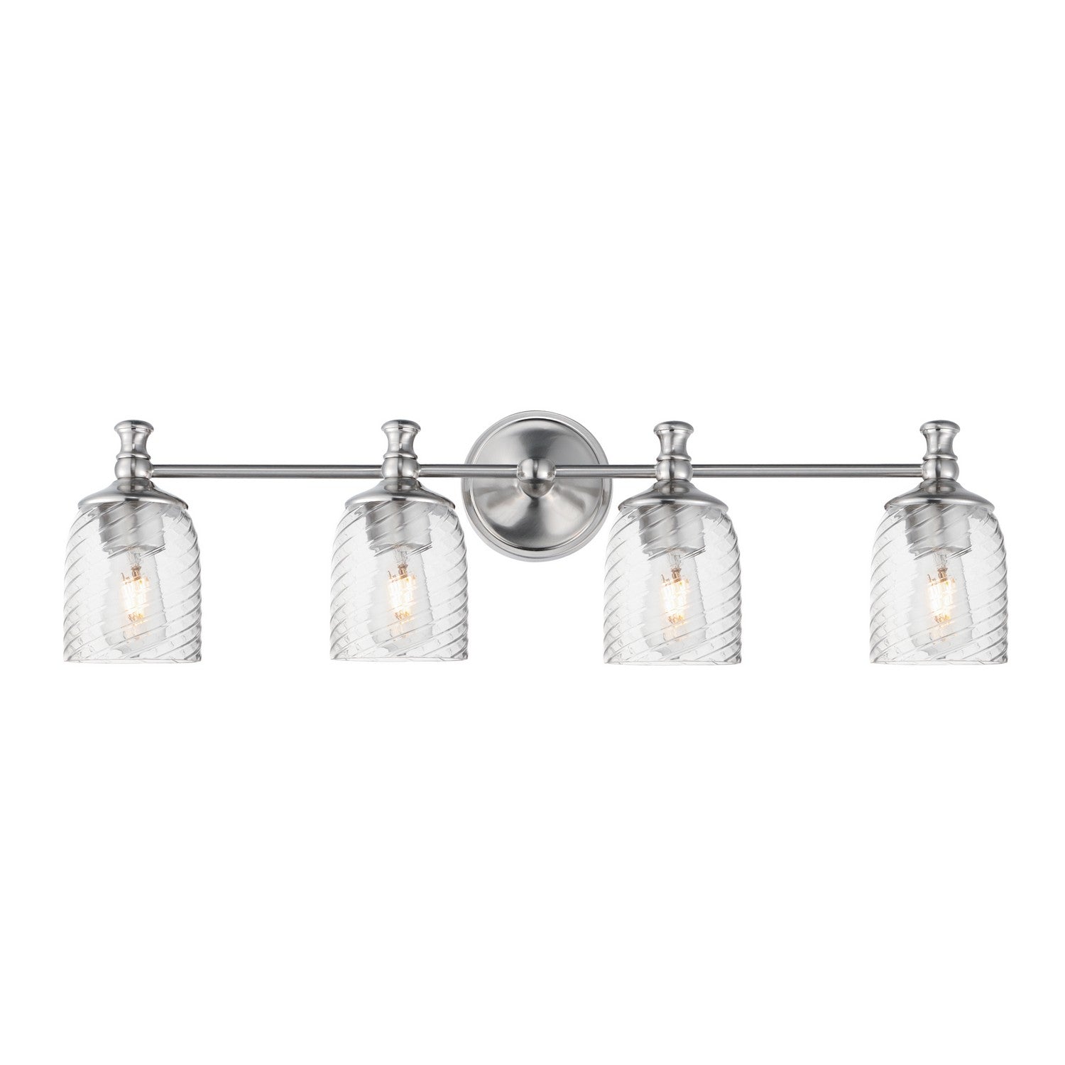 Maxim Lighting 21354CRSN Swirl Bath Vanity in Satin Nickel