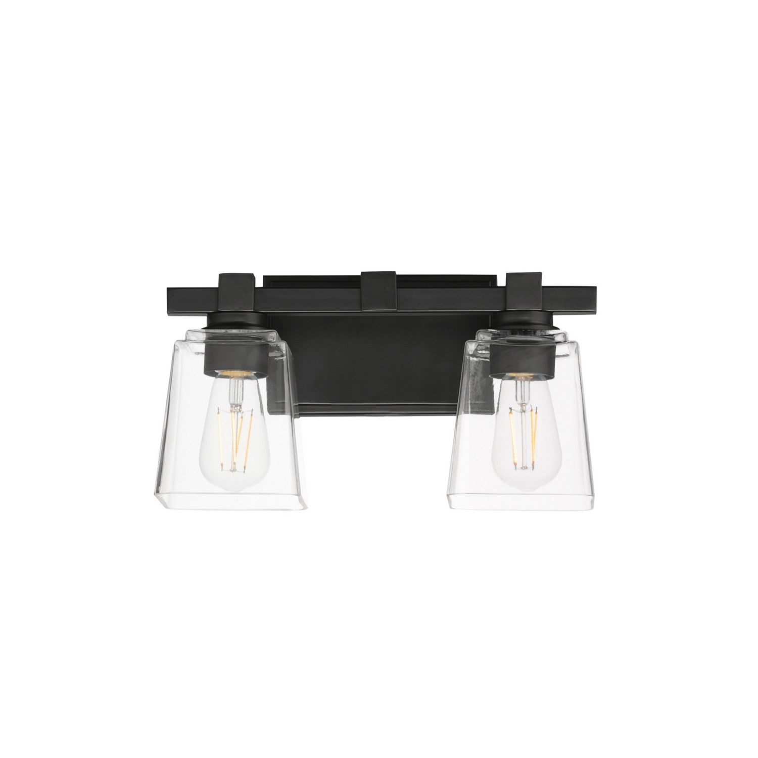 Maxim Lighting 21382CLBK Cubos Wide Wall Sconce in Black