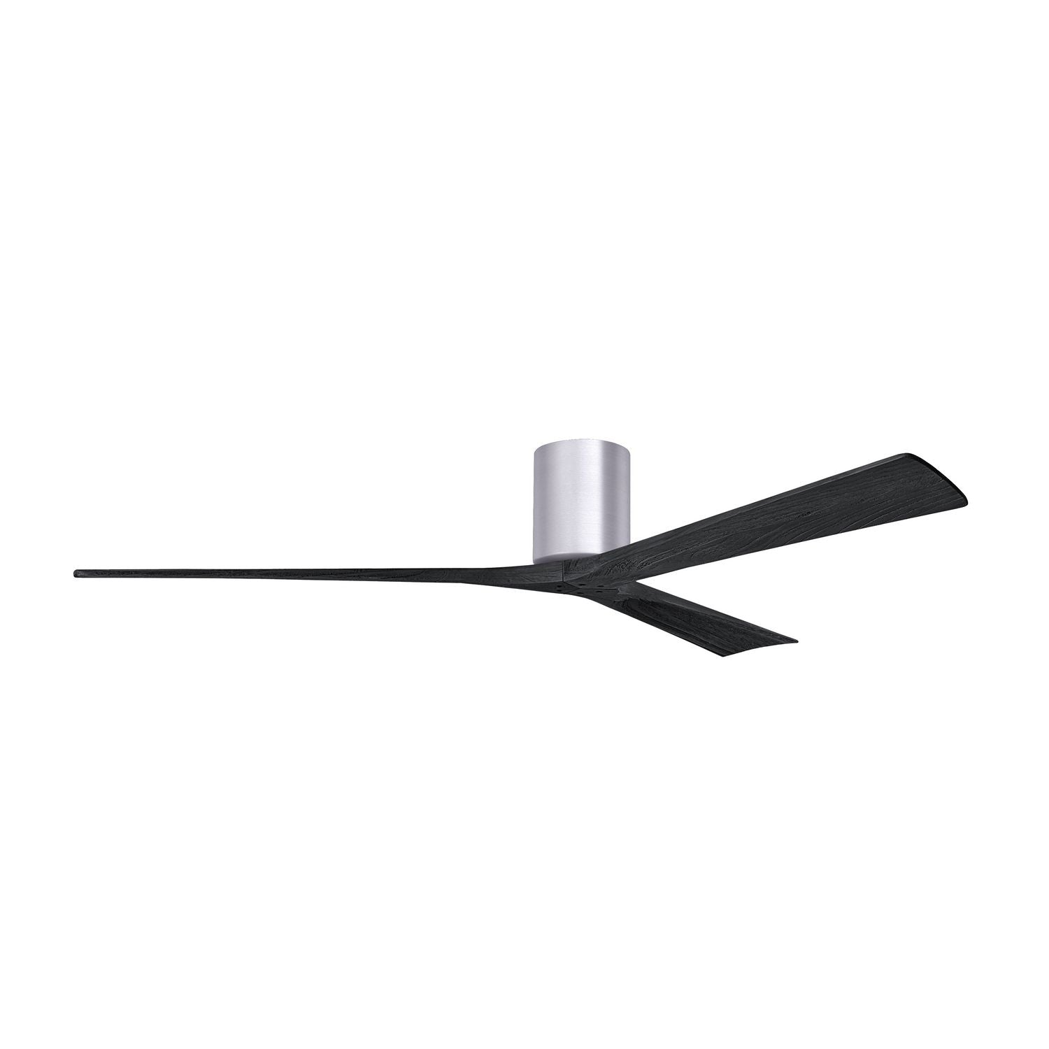 Matthews Fan Company - IR3H-BN-BK-72 - 72"Ceiling Fan - Irene-3H - Brushed Nickel