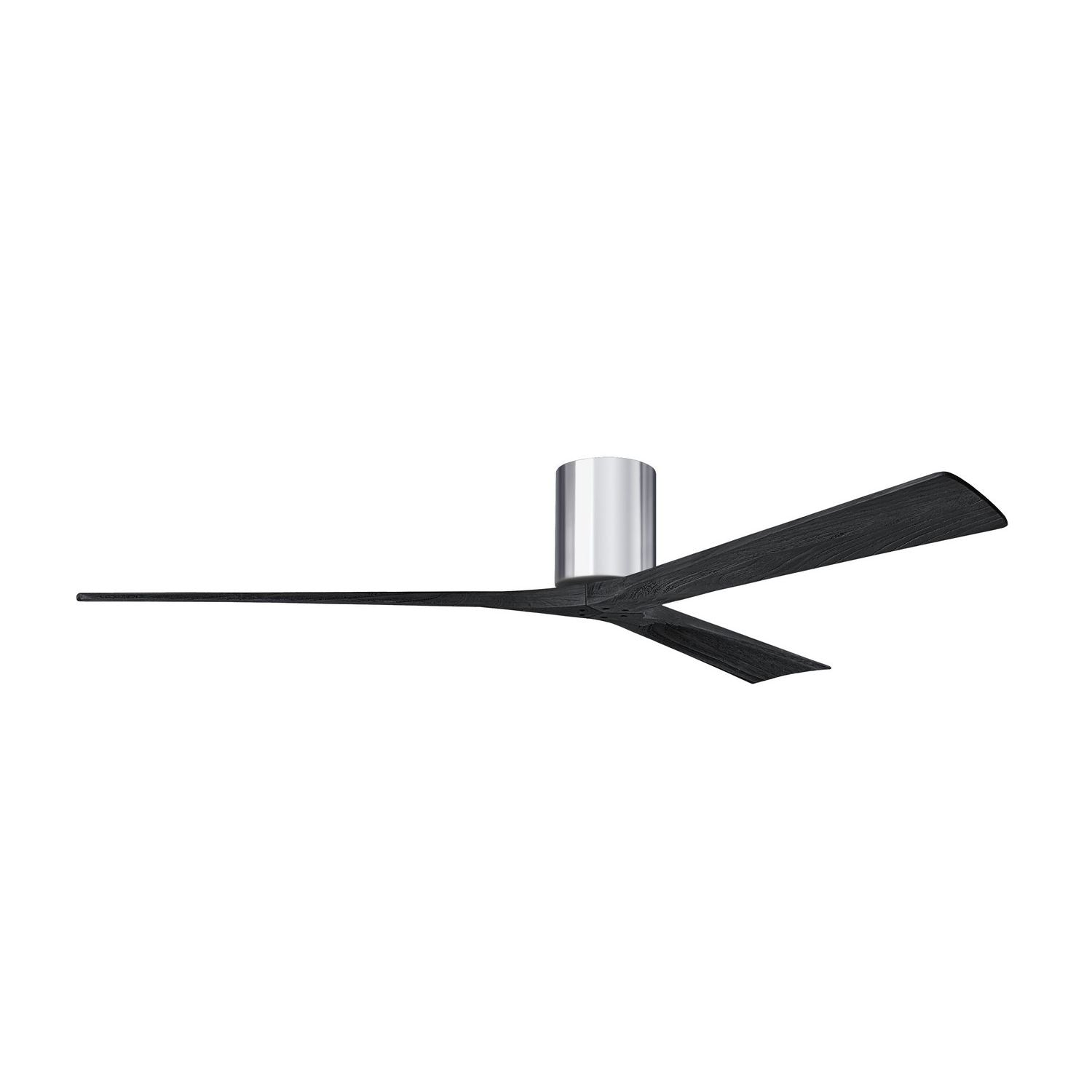 Matthews Fan Company - IR3H-CR-BK-72 - 72"Ceiling Fan - Irene-3H - Polished Chrome