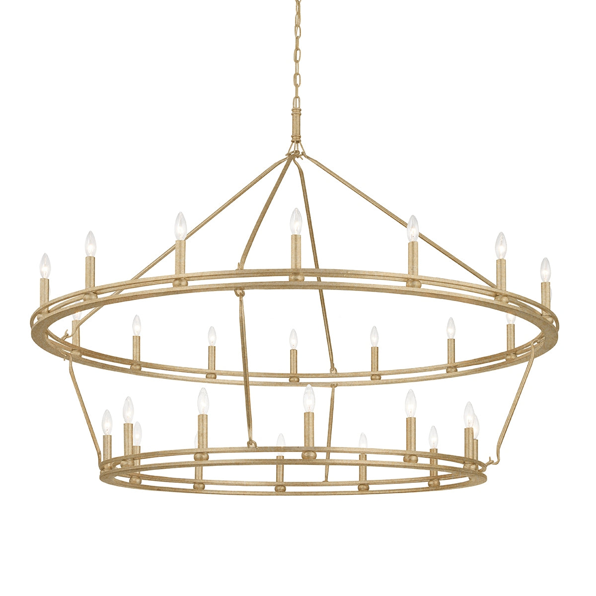 Troy Lighting Canada - F6245-CPL - 28 lampes Suspendu - Sutton - Feuille de Champagne