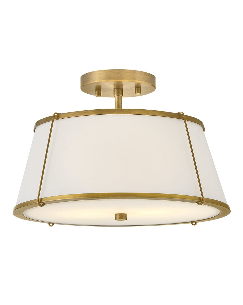 Hinkley Canada - 4893LDB-OW - LED Semi-Flush Mount - Clarke - Lacquered Dark Brass
