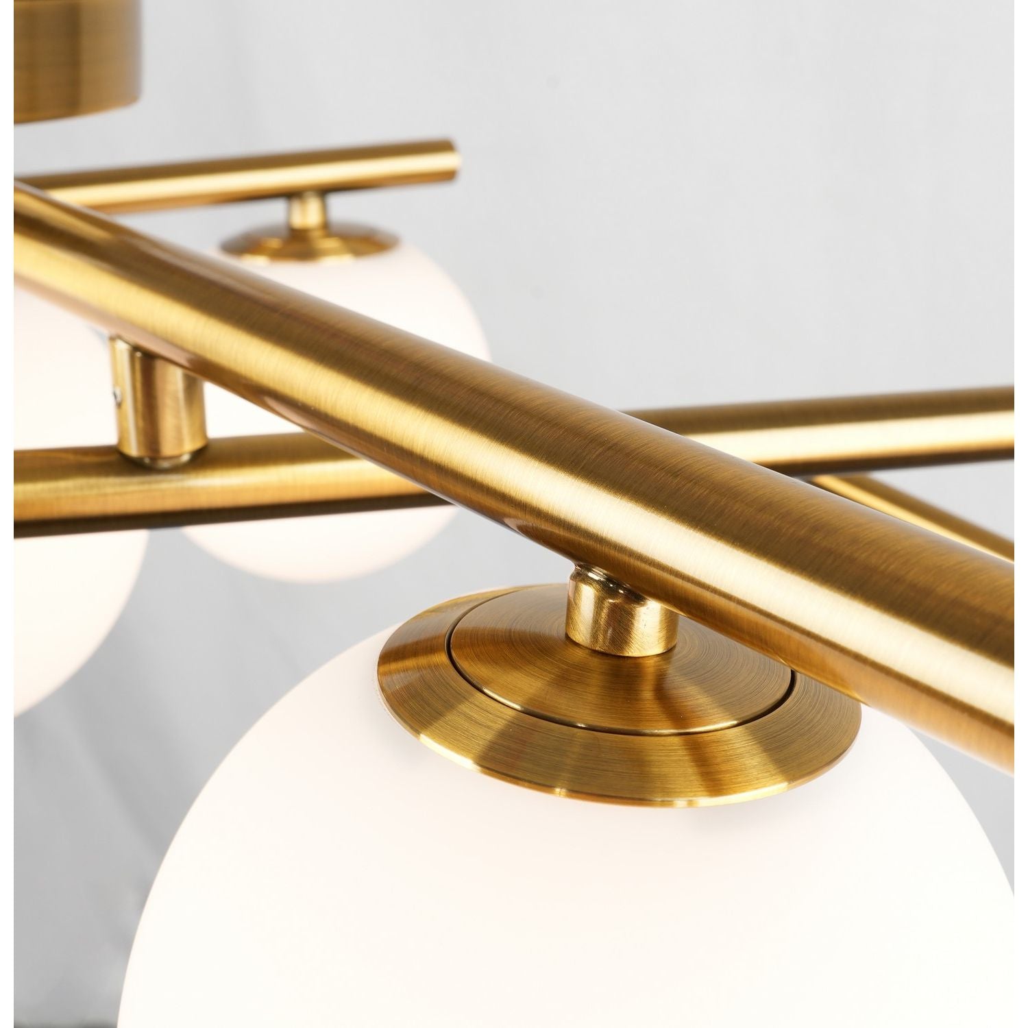 Artcraft Canada - AC11975BR - Five Light Semi-Flush Mount - Modena - Plated Brushed Brass