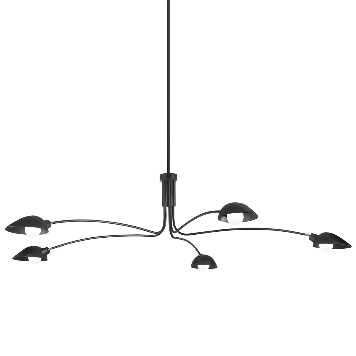 Troy Lighting Canada - F7815-SBK - Five Light Chandelier - Leo - Soft Black