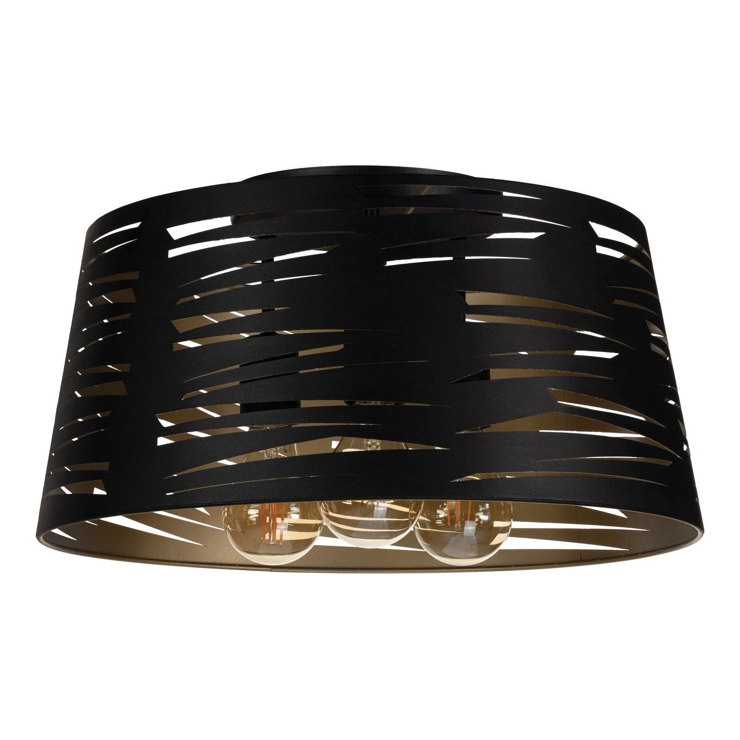 Eglo Canada - 206307A - Three Light Flush Mount - Akers Mill - Black