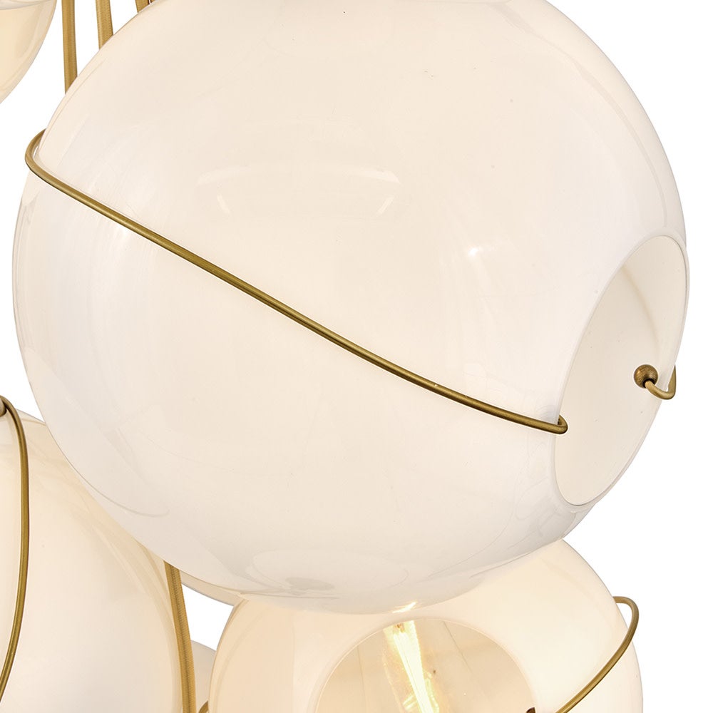 Hinkley Lighting 30309HBR-CO Skye Multi Tier Pendant in Heritage Brass
