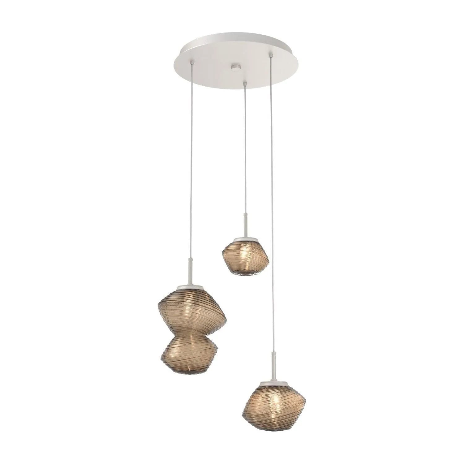 Hammerton Studio - CHB0089-03-BS-B-C01-L1 - LED Pendant - Mesa - Beige Silver