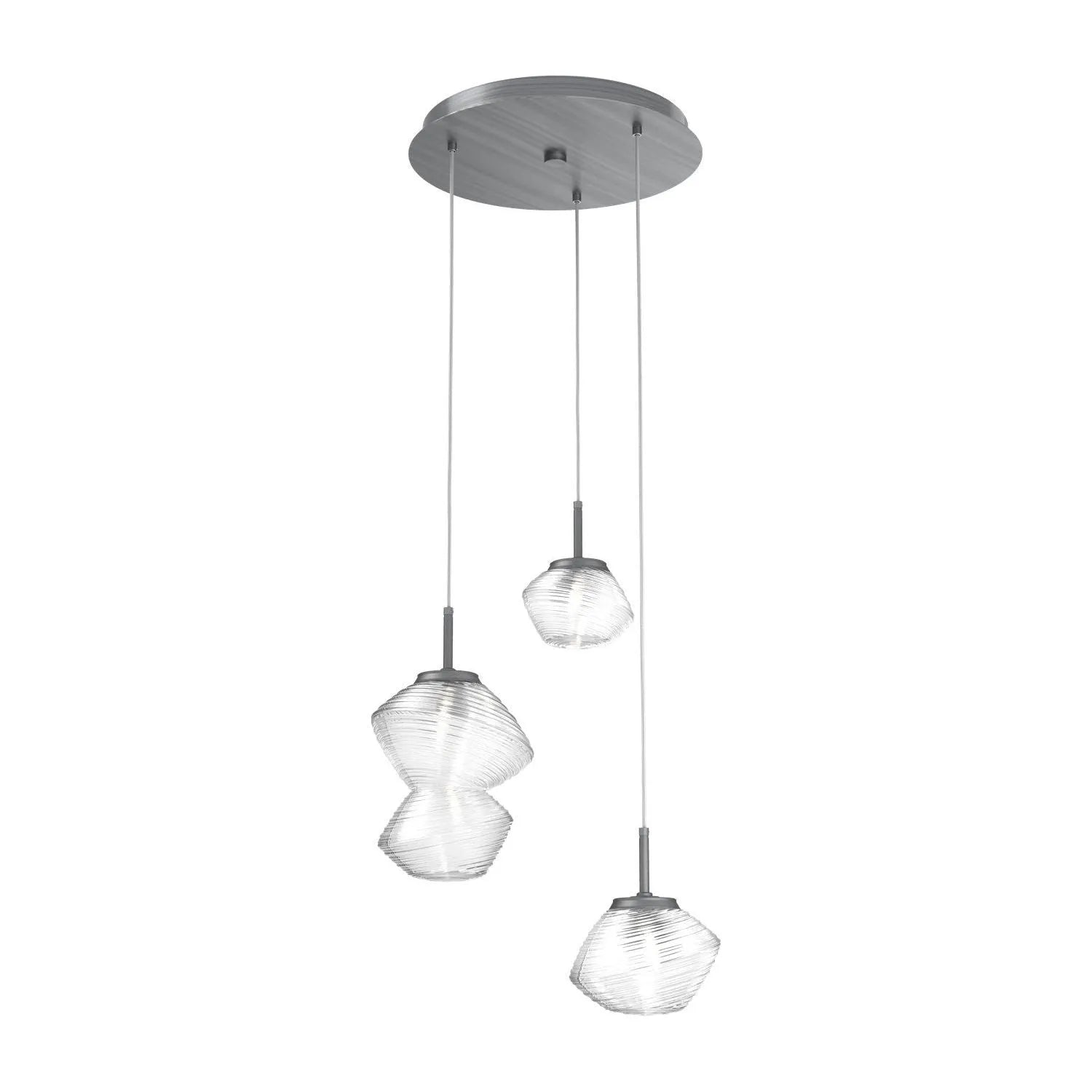 Hammerton Studio - CHB0089-03-GM-C-C01-L1 - LED Pendant - Mesa - Gunmetal