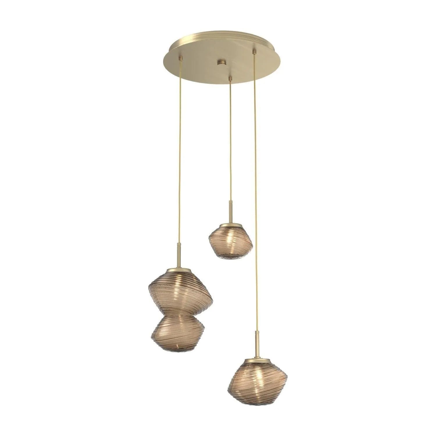 Hammerton Studio - CHB0089-03-HB-B-C01-L1 - LED Pendant - Mesa - Heritage Brass