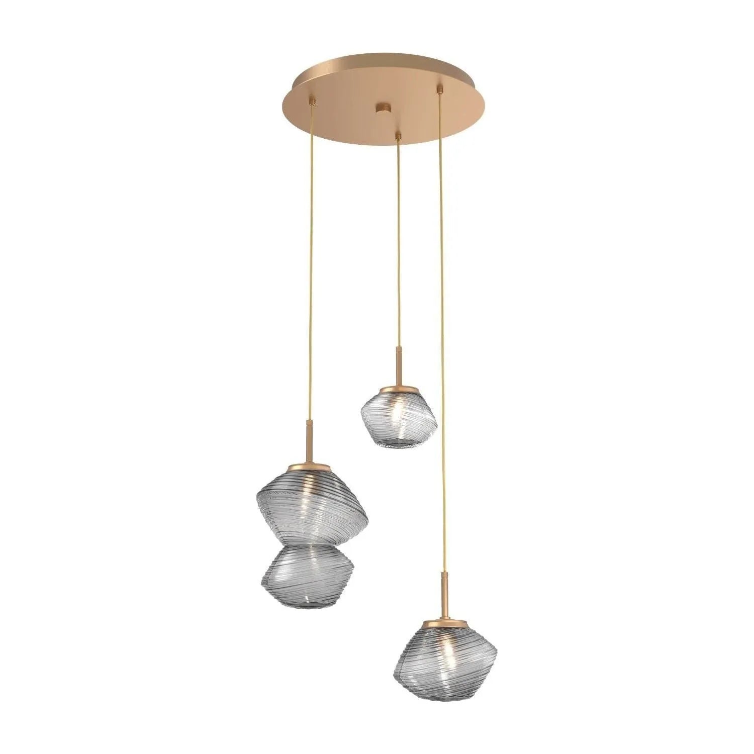 Hammerton Studio - CHB0089-03-NB-S-C01-L3 - LED Pendant - Mesa - Novel Brass