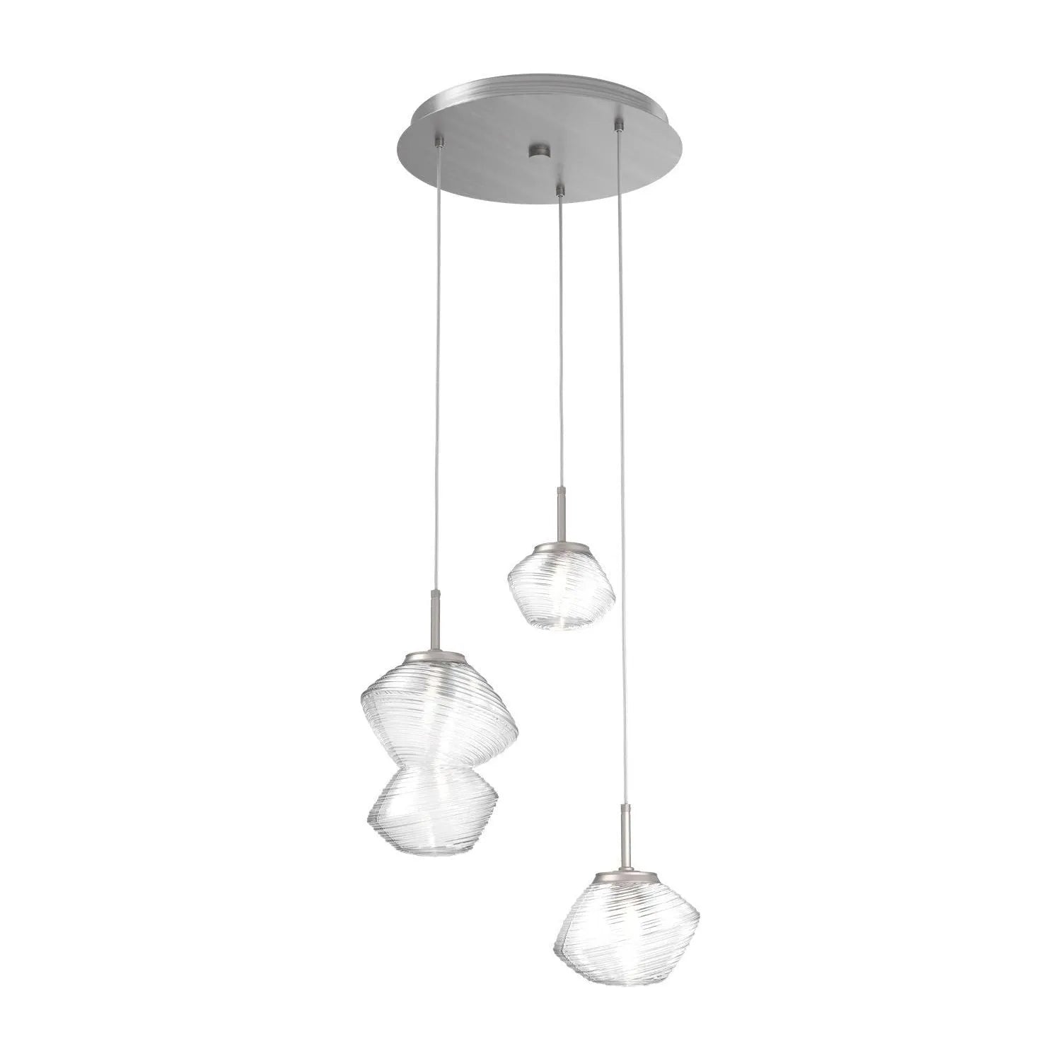 Hammerton Studio - CHB0089-03-SN-C-C01-L3 - LED Pendant - Mesa - Satin Nickel