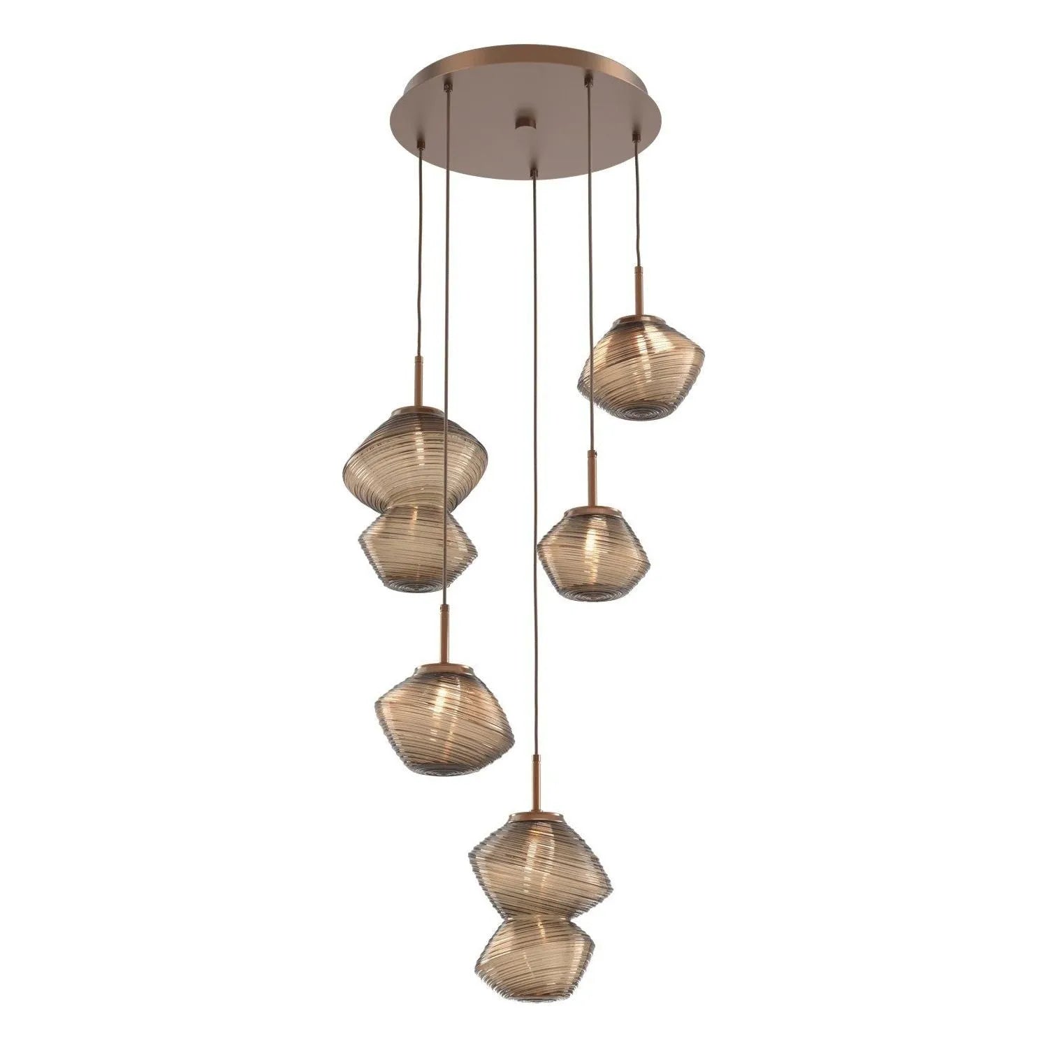 Hammerton Studio - CHB0089-05-BB-B-C01-L1 - LED Pendant - Mesa - Burnished Bronze