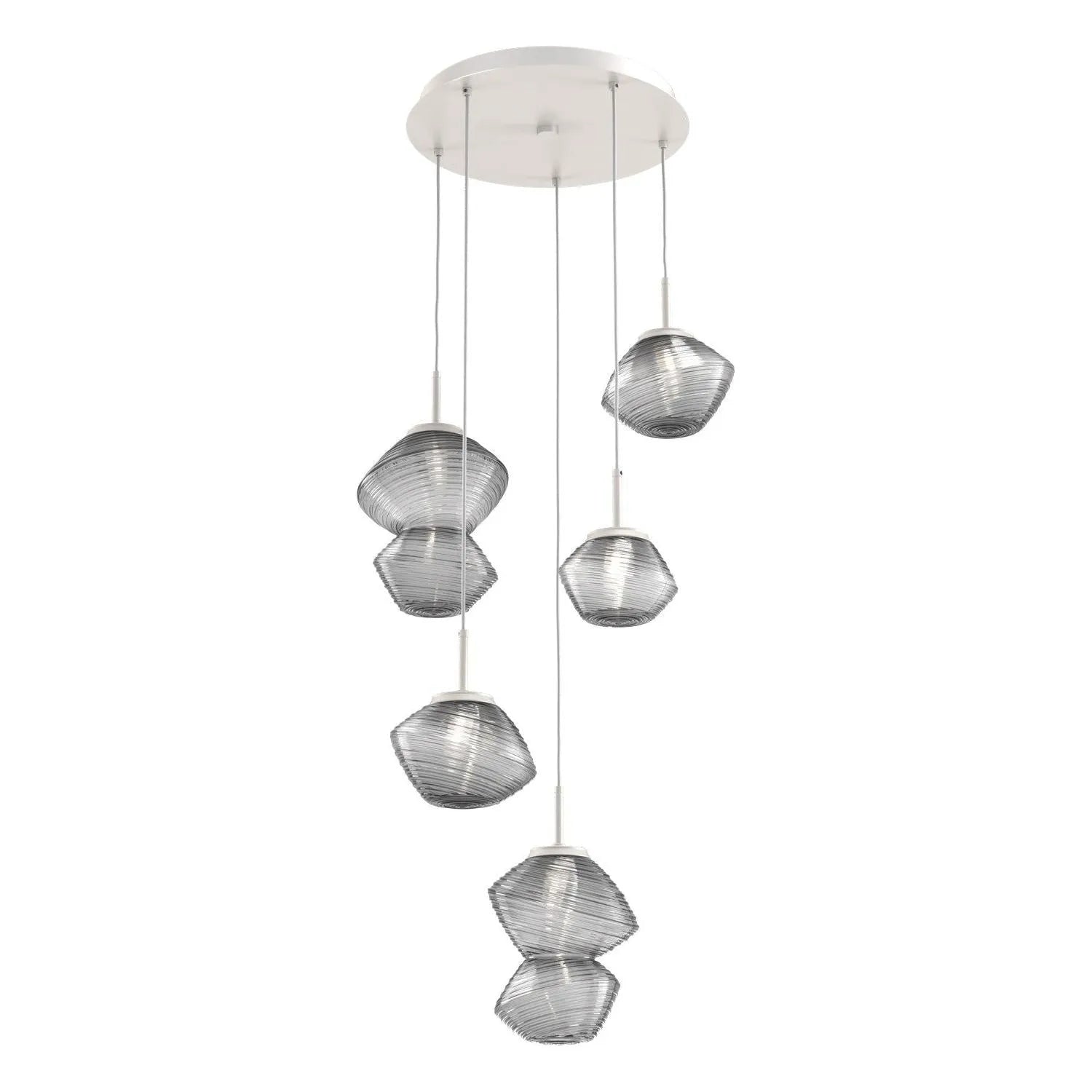 Hammerton Studio - CHB0089-05-BS-S-C01-L3 - LED Pendant - Mesa - Beige Silver