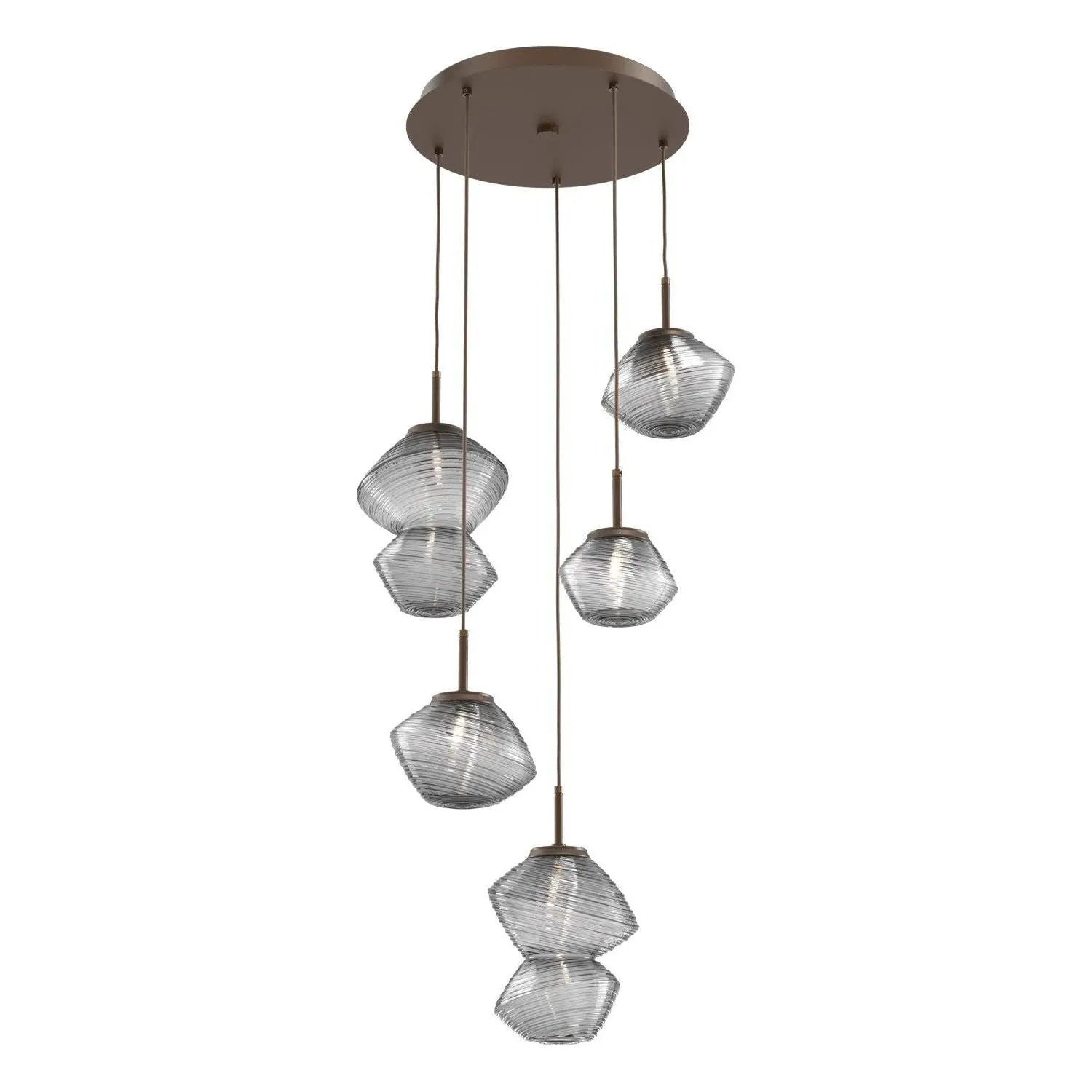 Hammerton Studio - CHB0089-05-FB-S-C01-L1 - LED Pendant - Mesa - Flat Bronze