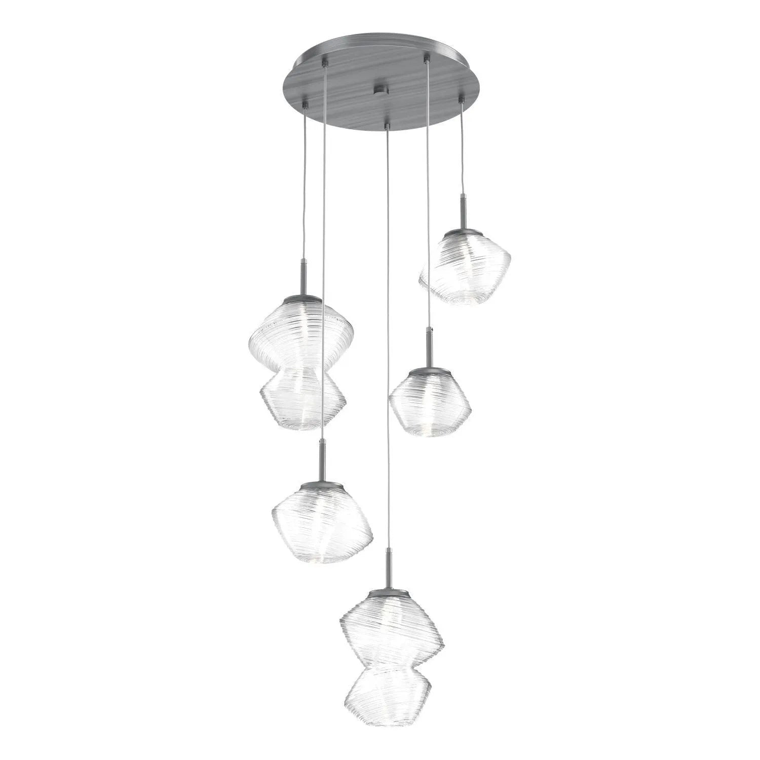 Hammerton Studio - CHB0089-05-GM-C-C01-L1 - LED Pendant - Mesa - Gunmetal