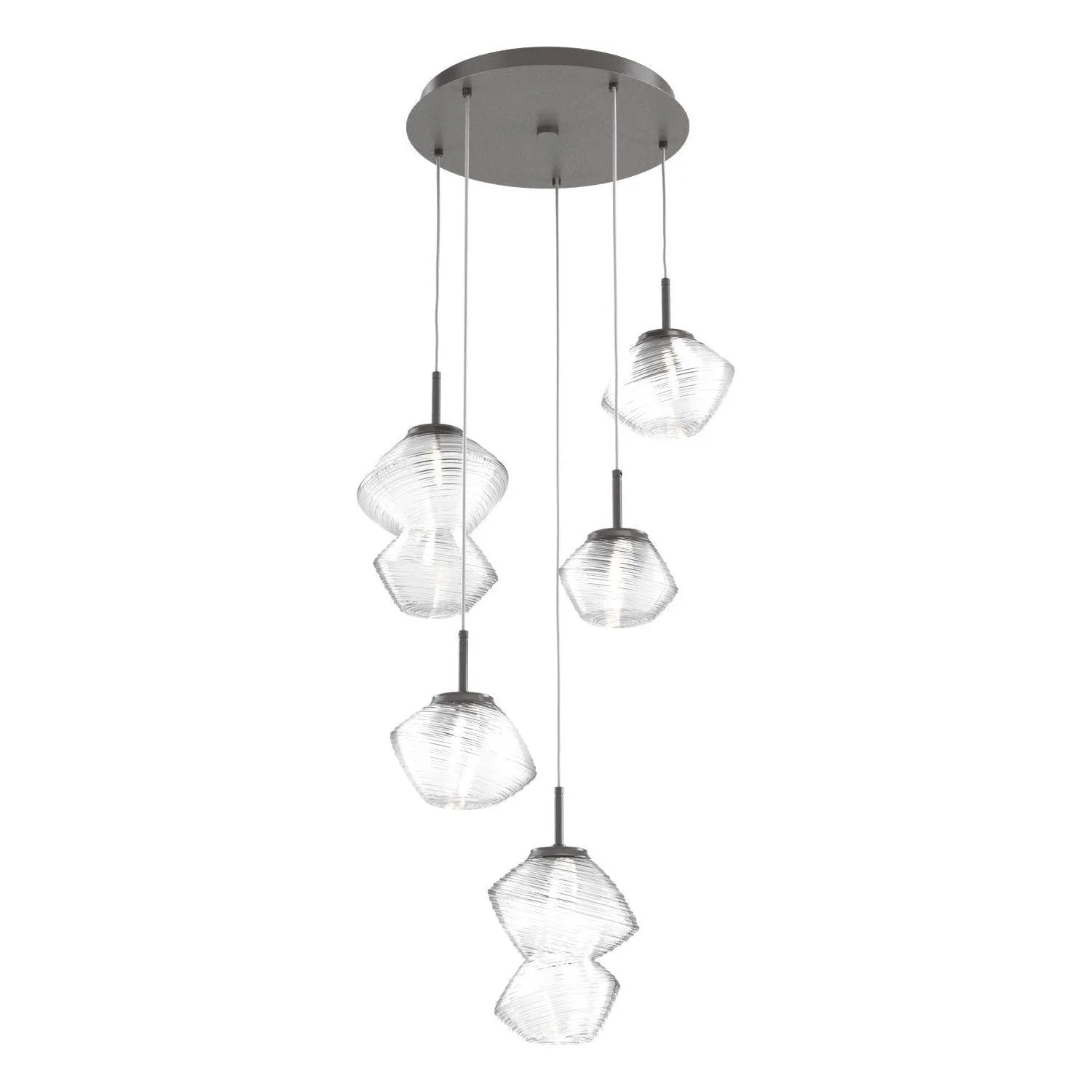 Hammerton Studio - CHB0089-05-GP-C-C01-L1 - LED Pendant - Mesa - Graphite
