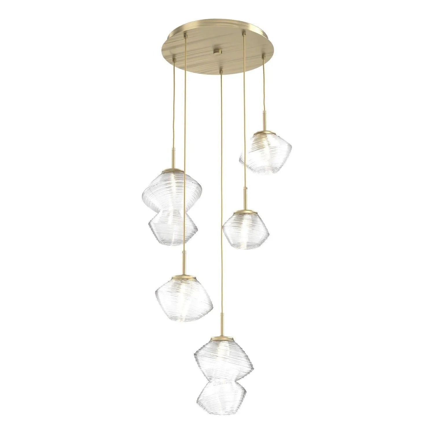 Hammerton Studio - CHB0089-05-HB-C-C01-L3 - LED Pendant - Mesa - Heritage Brass