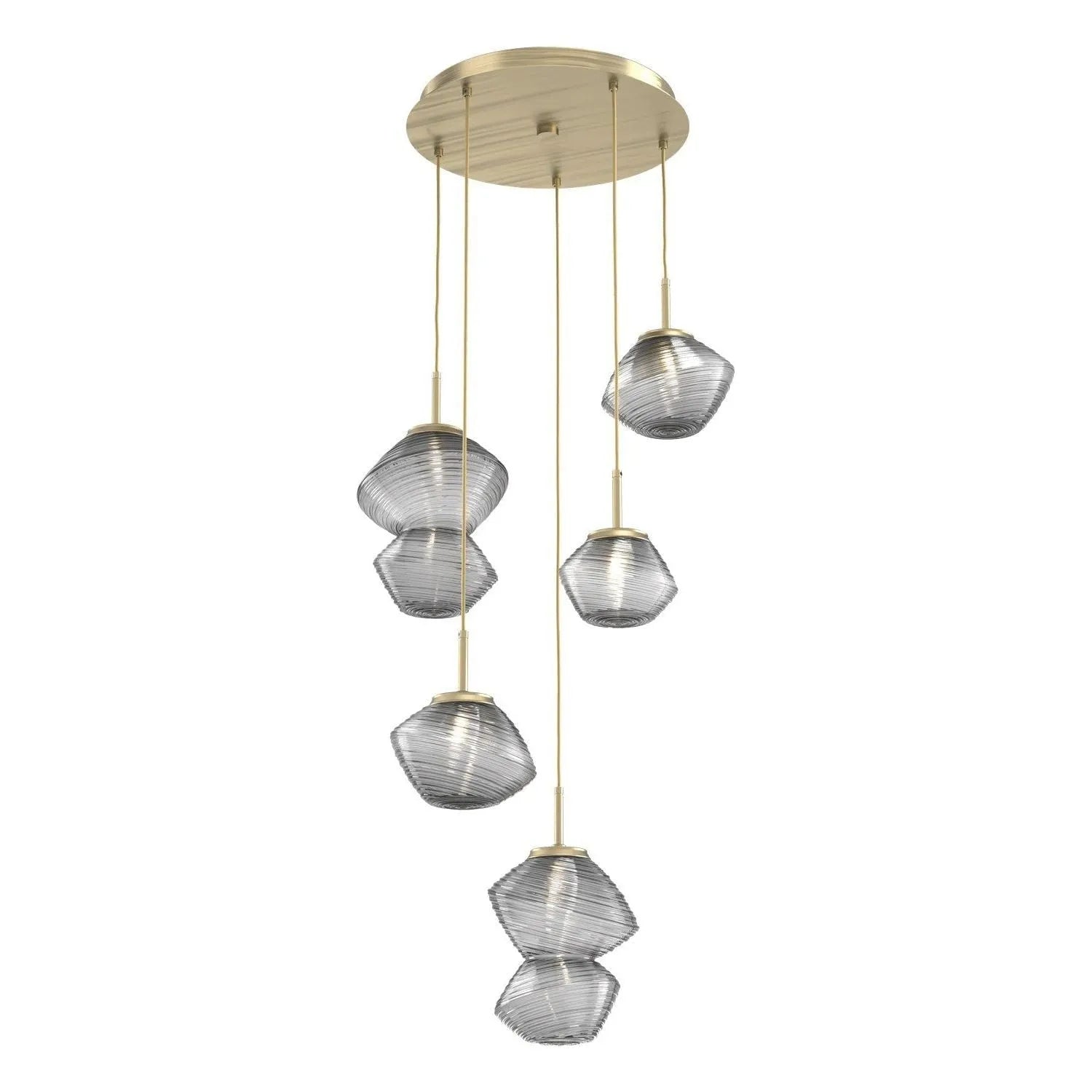Hammerton Studio - CHB0089-05-HB-S-C01-L1 - LED Pendant - Mesa - Heritage Brass