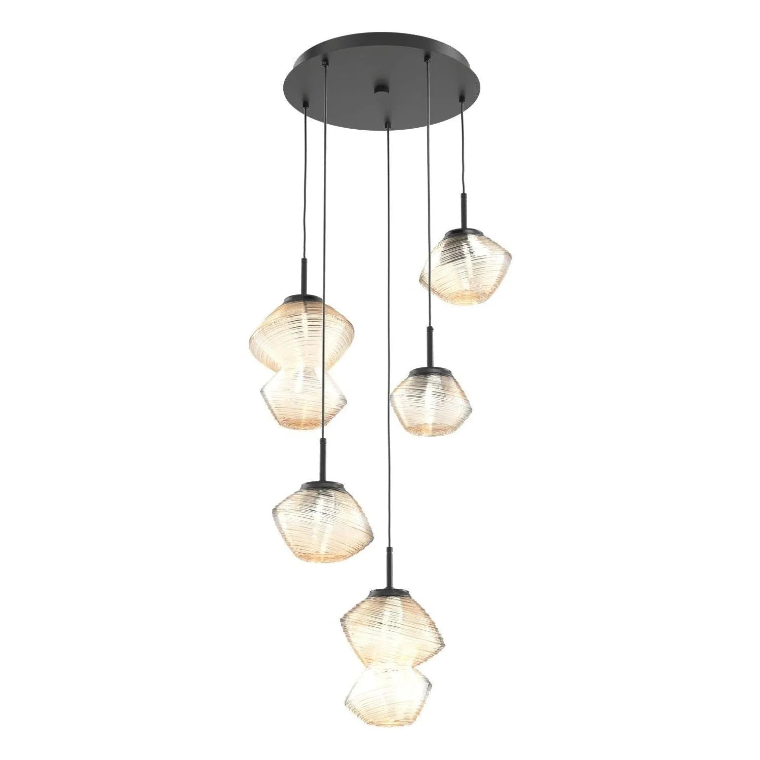 Hammerton Studio - CHB0089-05-MB-A-C01-L1 - LED Pendant - Mesa - Matte Black