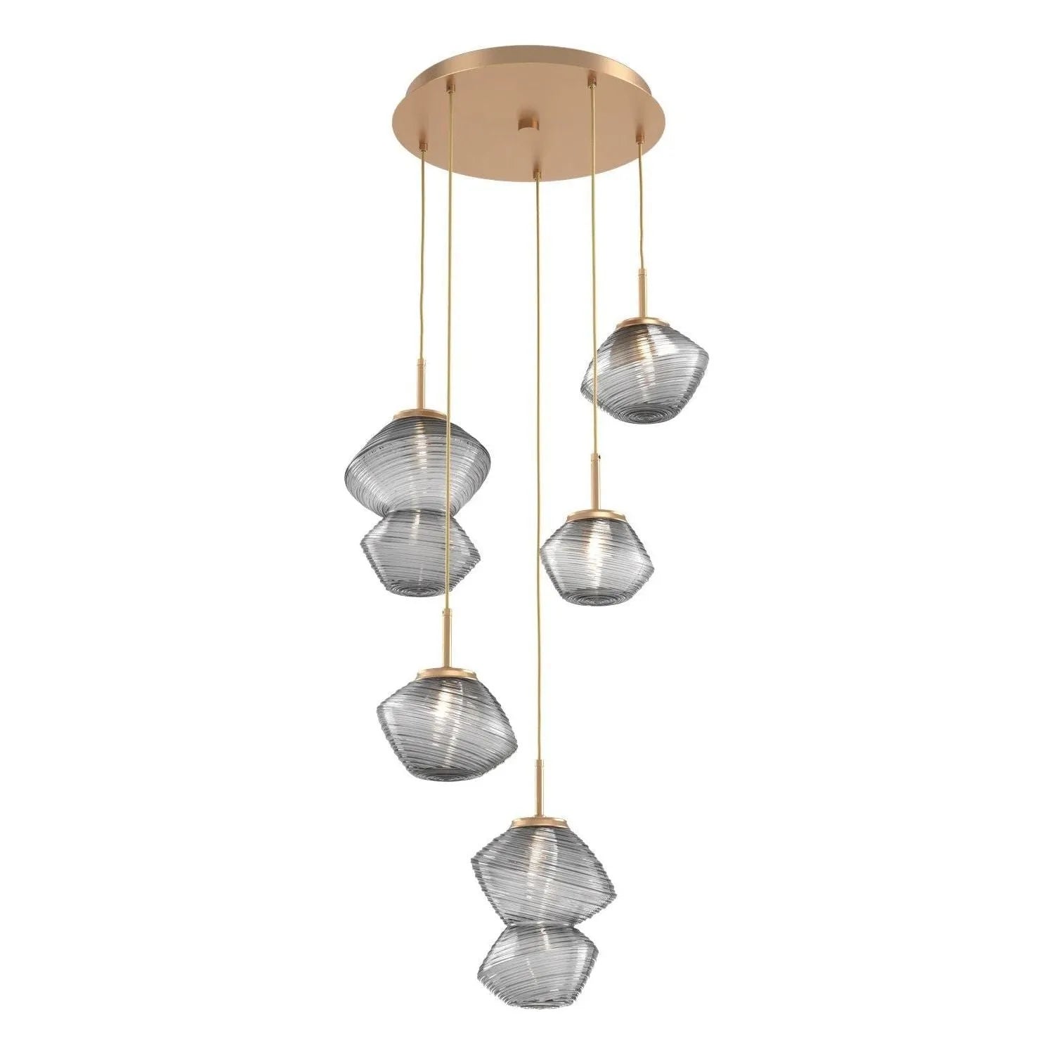 Hammerton Studio - CHB0089-05-NB-S-C01-L3 - LED Pendant - Mesa - Novel Brass