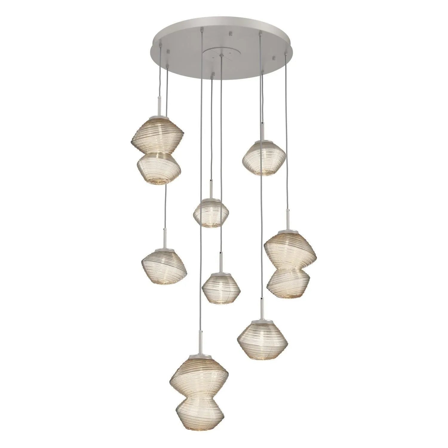 Hammerton Studio - CHB0089-08-BS-A-C01-L1 - LED Chandelier - Mesa - Beige Silver