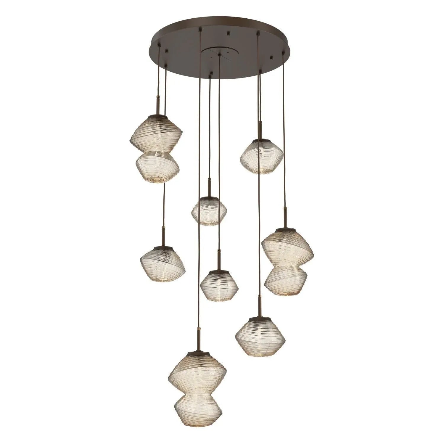 Hammerton Studio - CHB0089-08-FB-A-C01-L3 - LED Chandelier - Mesa - Flat Bronze