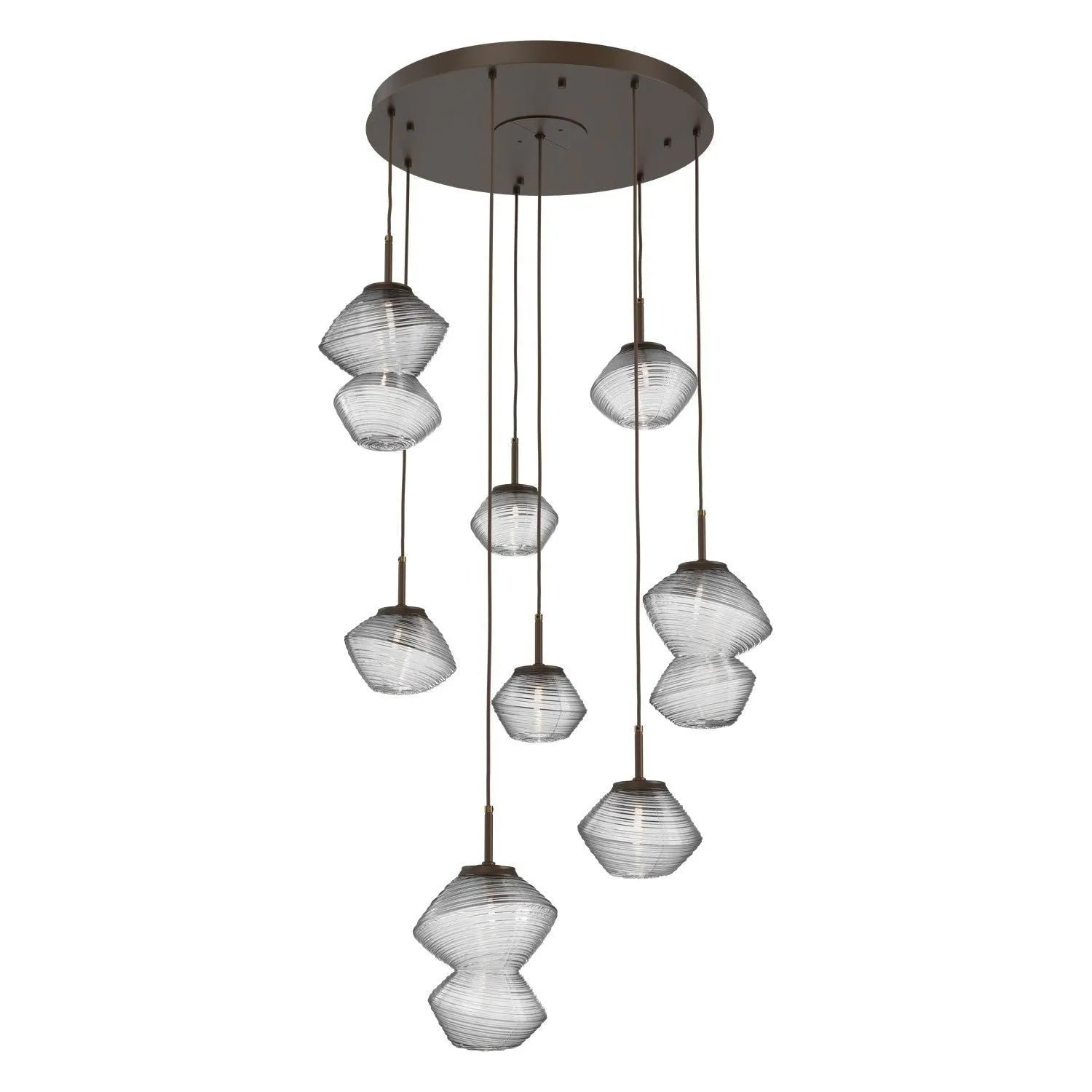 Hammerton Studio - CHB0089-08-FB-C-C01-L3 - LED Chandelier - Mesa - Flat Bronze