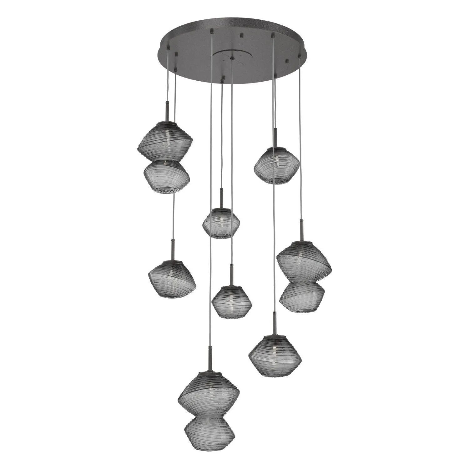 Hammerton Studio - CHB0089-08-GP-S-C01-L1 - LED Chandelier - Mesa - Graphite