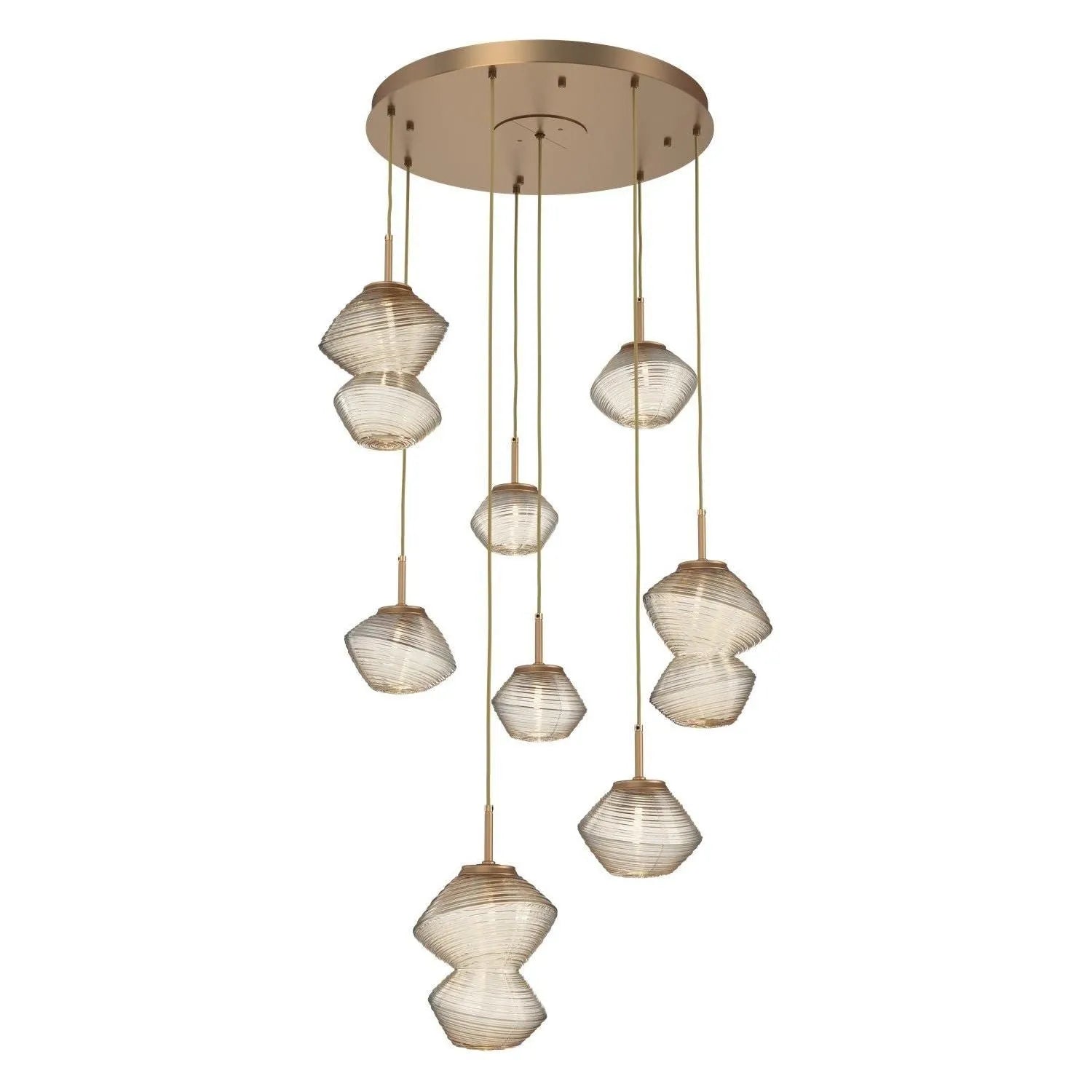 Hammerton Studio - CHB0089-08-NB-A-C01-L3 - LED Chandelier - Mesa - Novel Brass