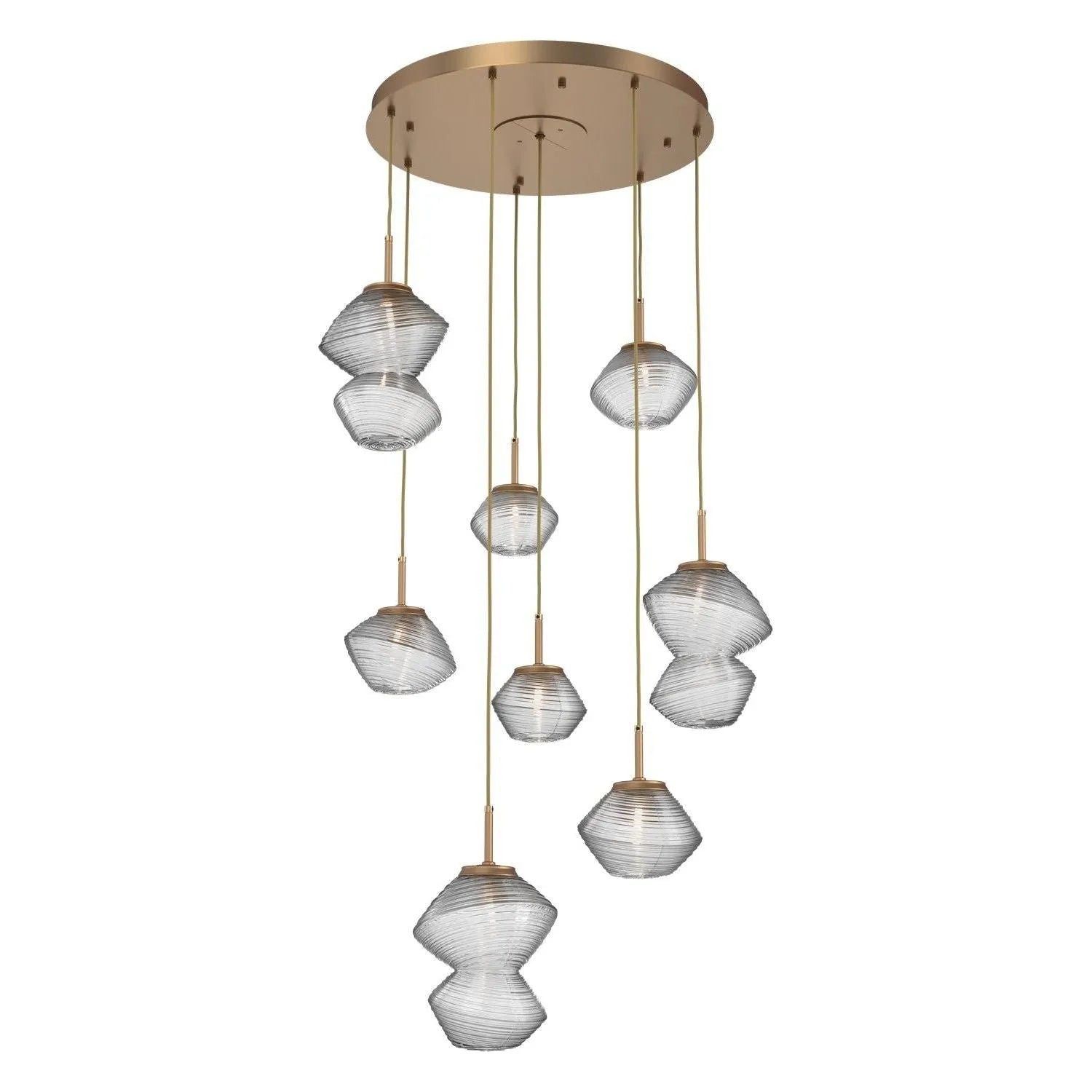 Hammerton Studio - CHB0089-08-NB-C-C01-L1 - LED Chandelier - Mesa - Novel Brass