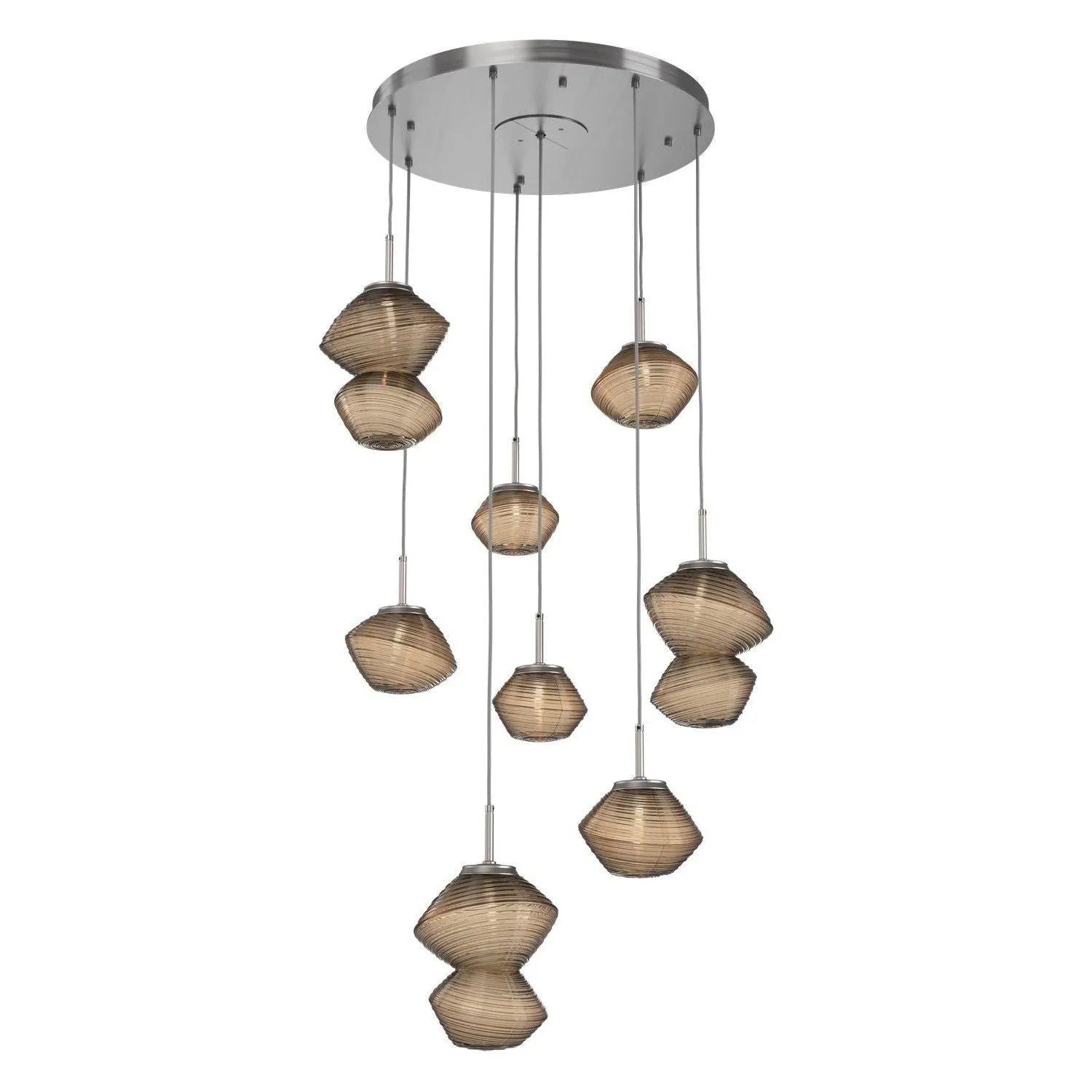 Hammerton Studio - CHB0089-08-SN-B-C01-L3 - LED Chandelier - Mesa - Satin Nickel