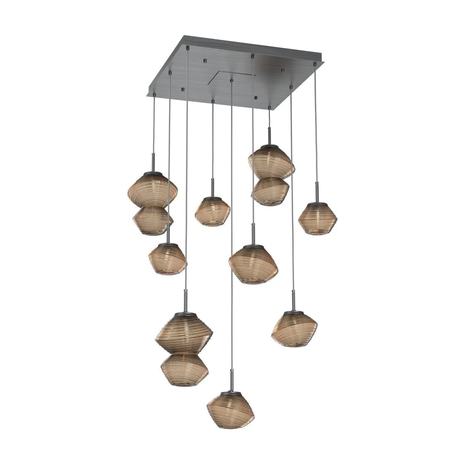 Hammerton Studio - CHB0089-09-GM-B-C01-L3 - LED Chandelier - Mesa - Gunmetal