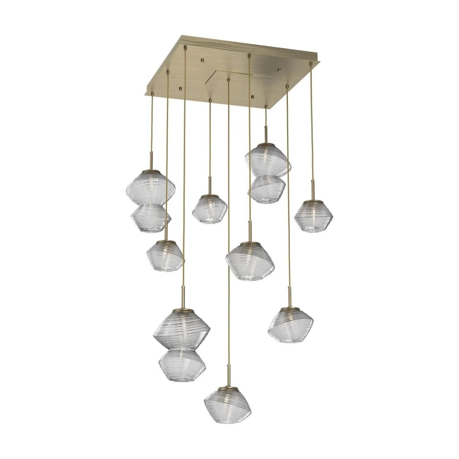Hammerton Studio - CHB0089-09-HB-C-C01-L3 - LED Chandelier - Mesa - Heritage Brass