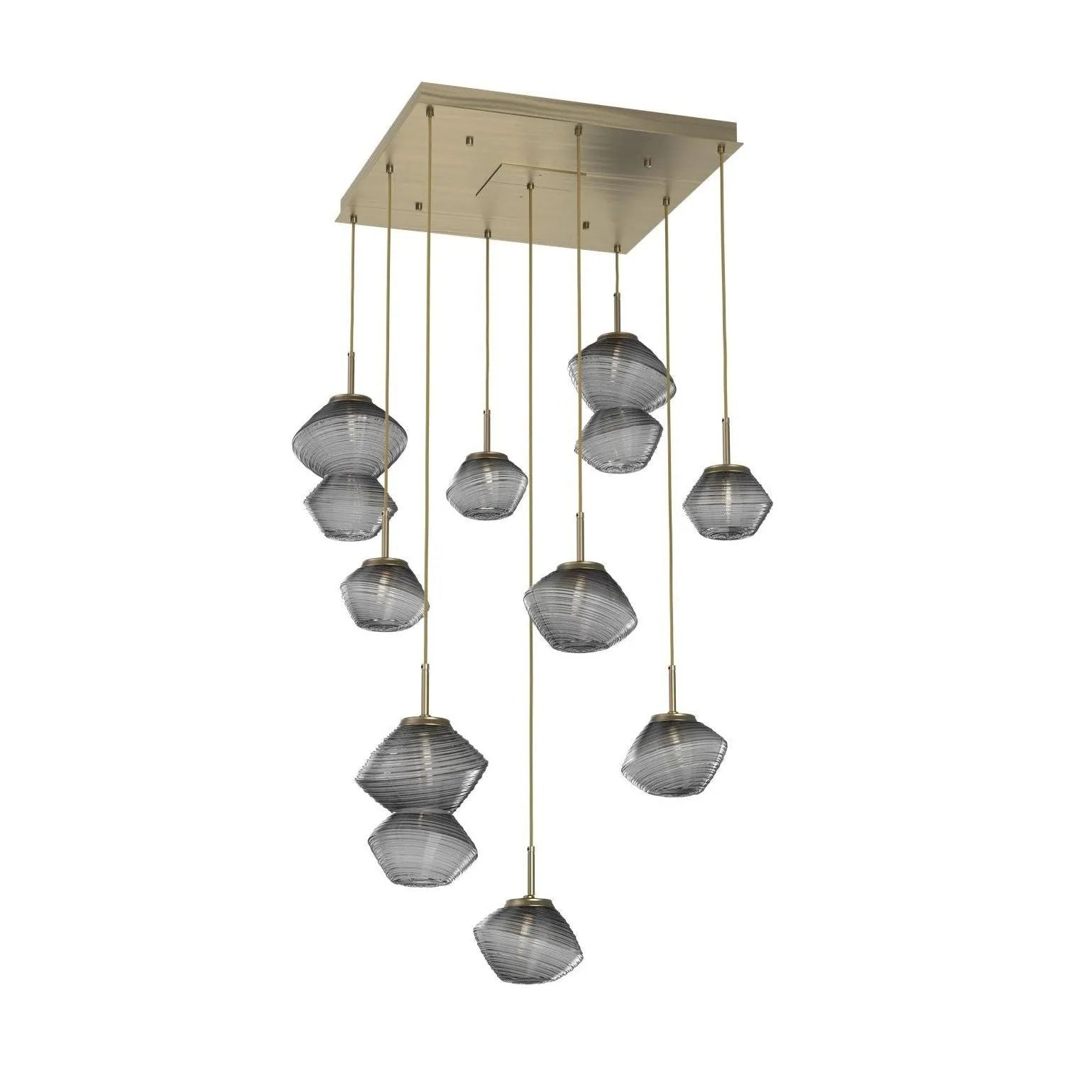 Hammerton Studio - CHB0089-09-HB-S-C01-L3 - LED Chandelier - Mesa - Heritage Brass
