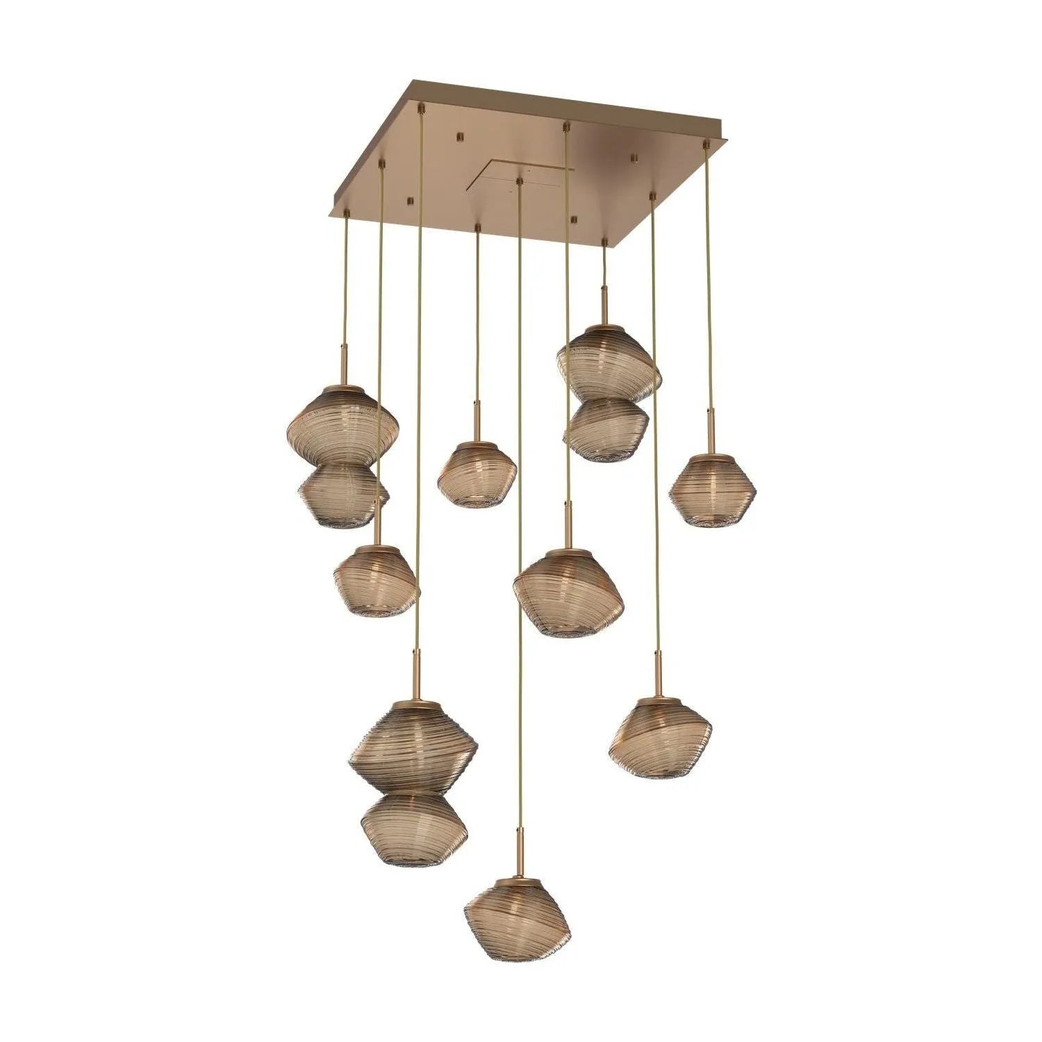 Hammerton Studio - CHB0089-09-NB-B-C01-L1 - LED Chandelier - Mesa - Novel Brass