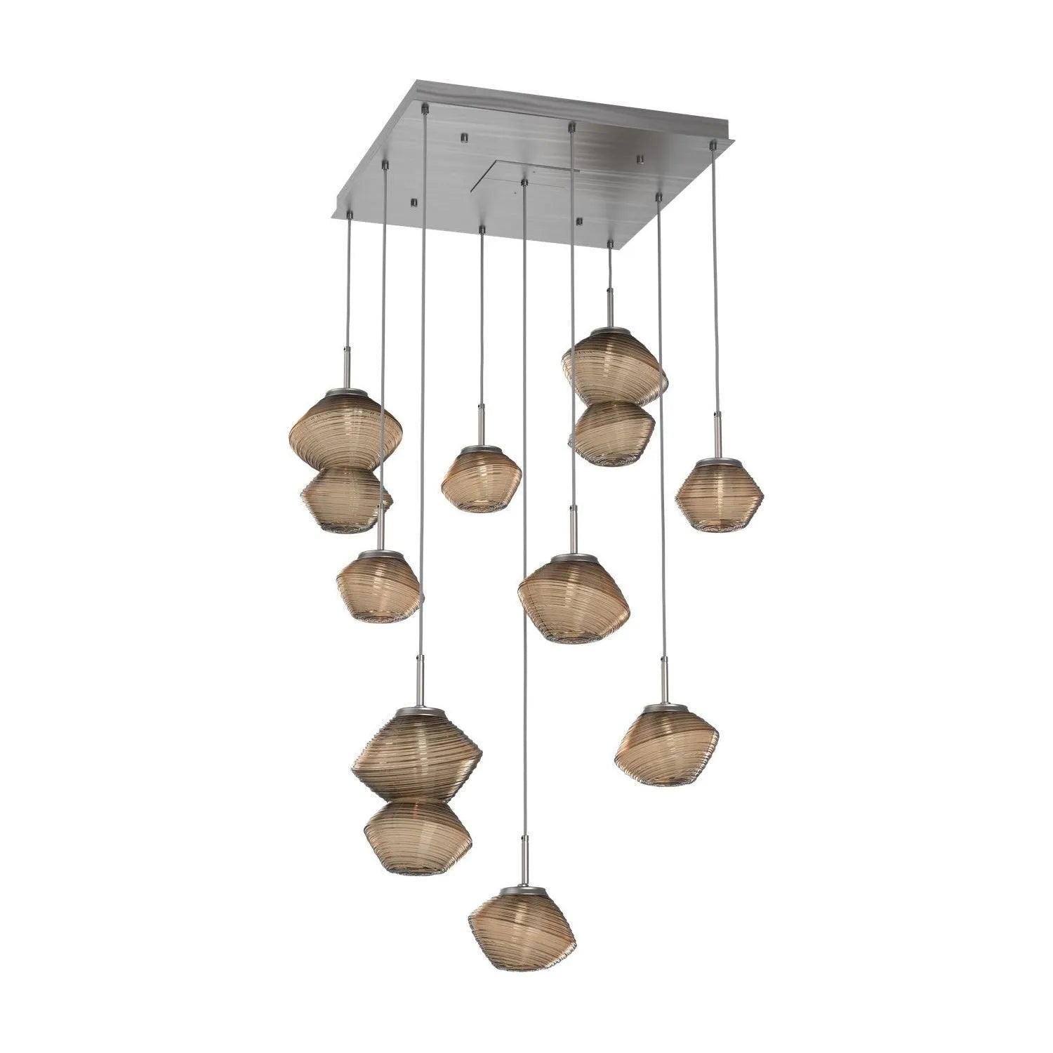 Hammerton Studio - CHB0089-09-SN-B-C01-L1 - LED Chandelier - Mesa - Satin Nickel