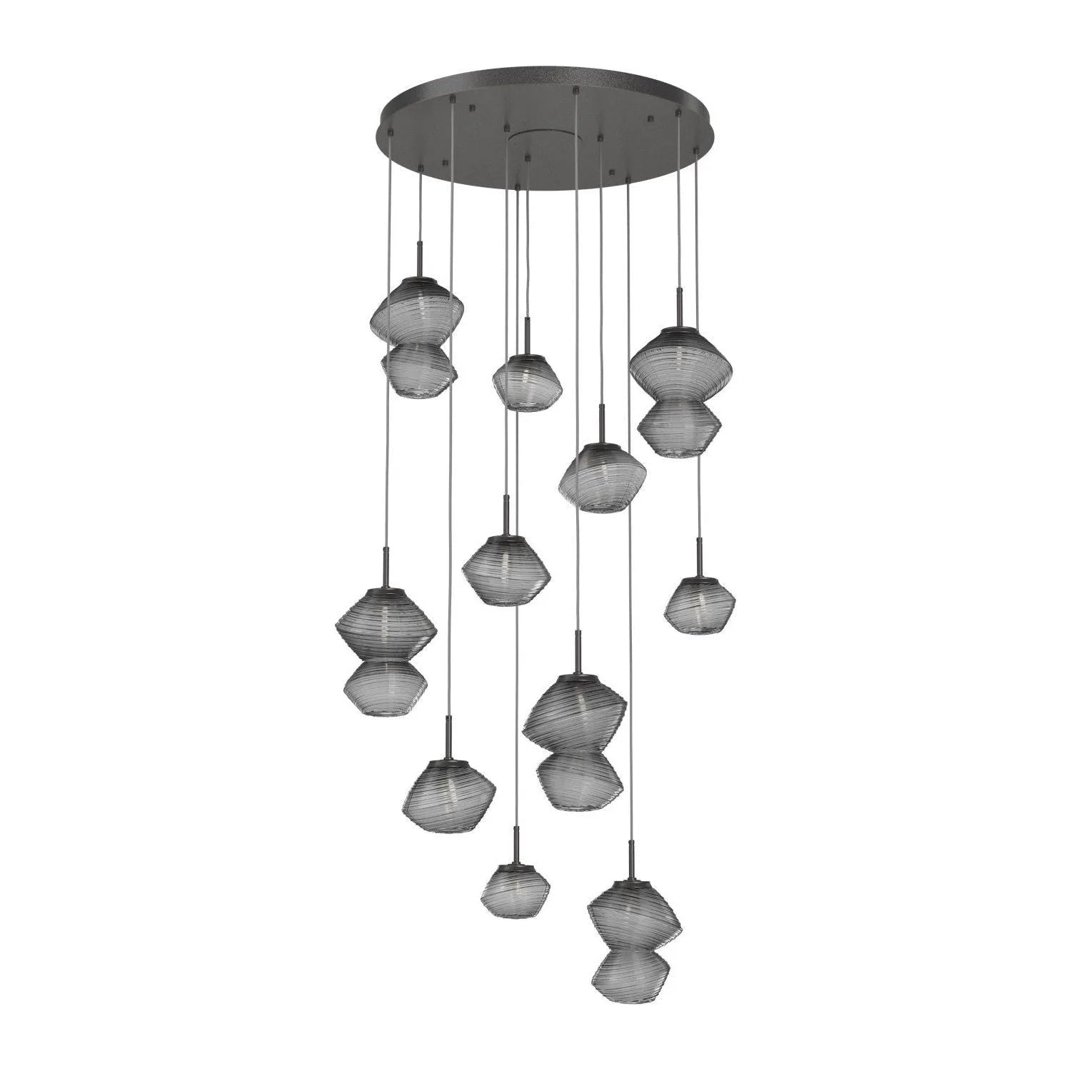 Hammerton Studio - CHB0089-11-GP-S-C01-L3 - LED Chandelier - Mesa - Graphite