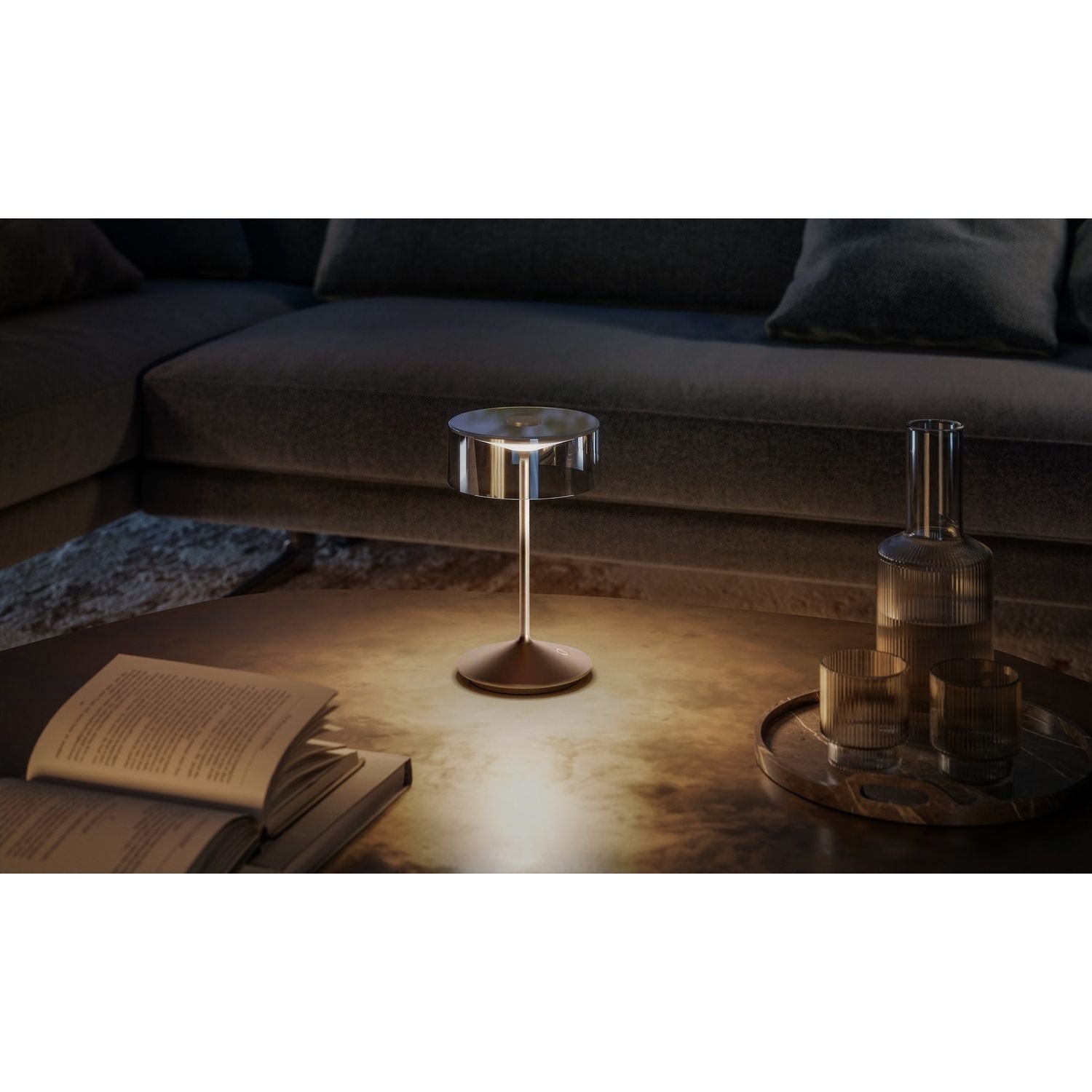 Zafferano - LD0720R3 - LED Table Lamp - Rust