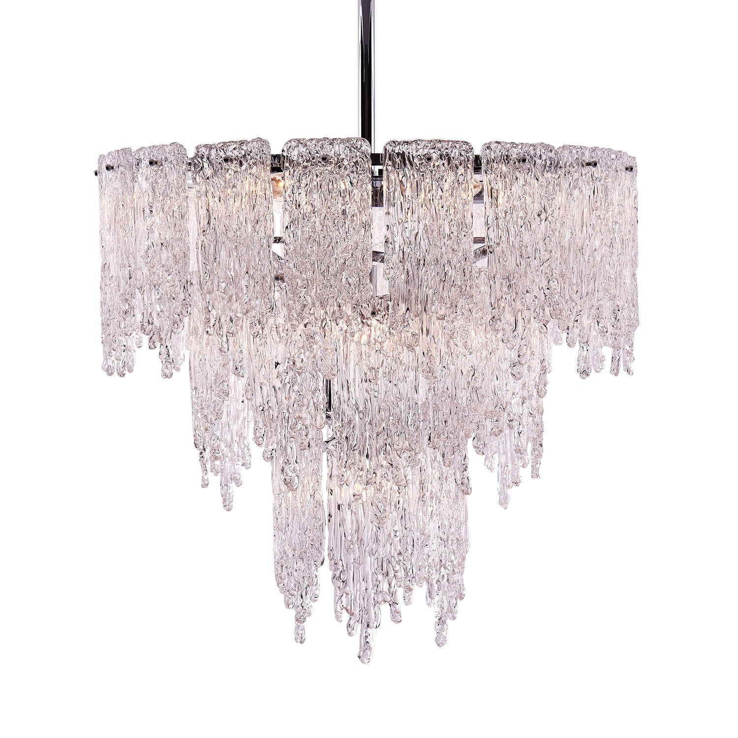 Kalco - 523255CH - Dix lumières Suspension - Gisel - Chrome poli