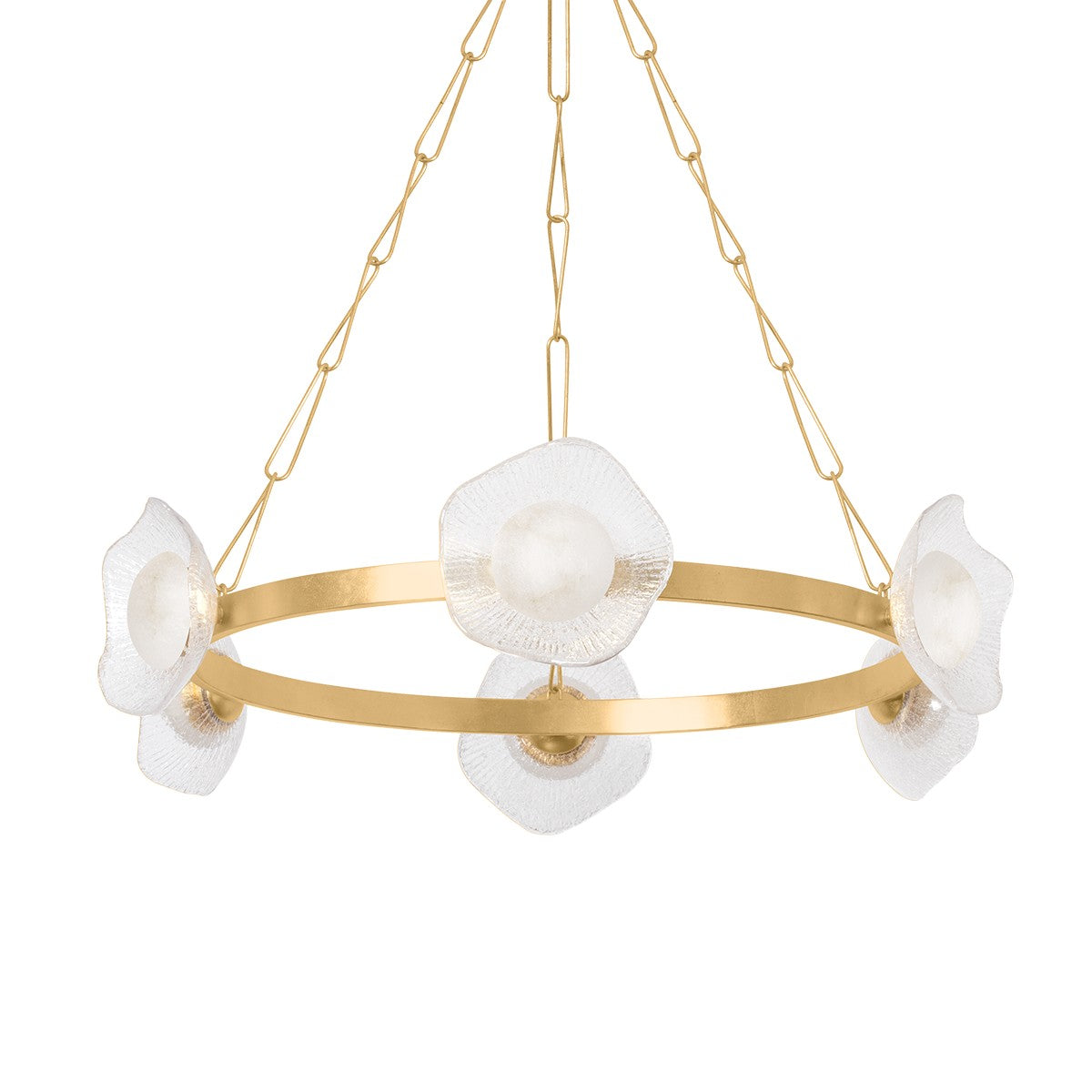 Corbett Lighting Canada - 485-41-VGL - LED Chandelier - Almandine - Vintage Gold Leaf