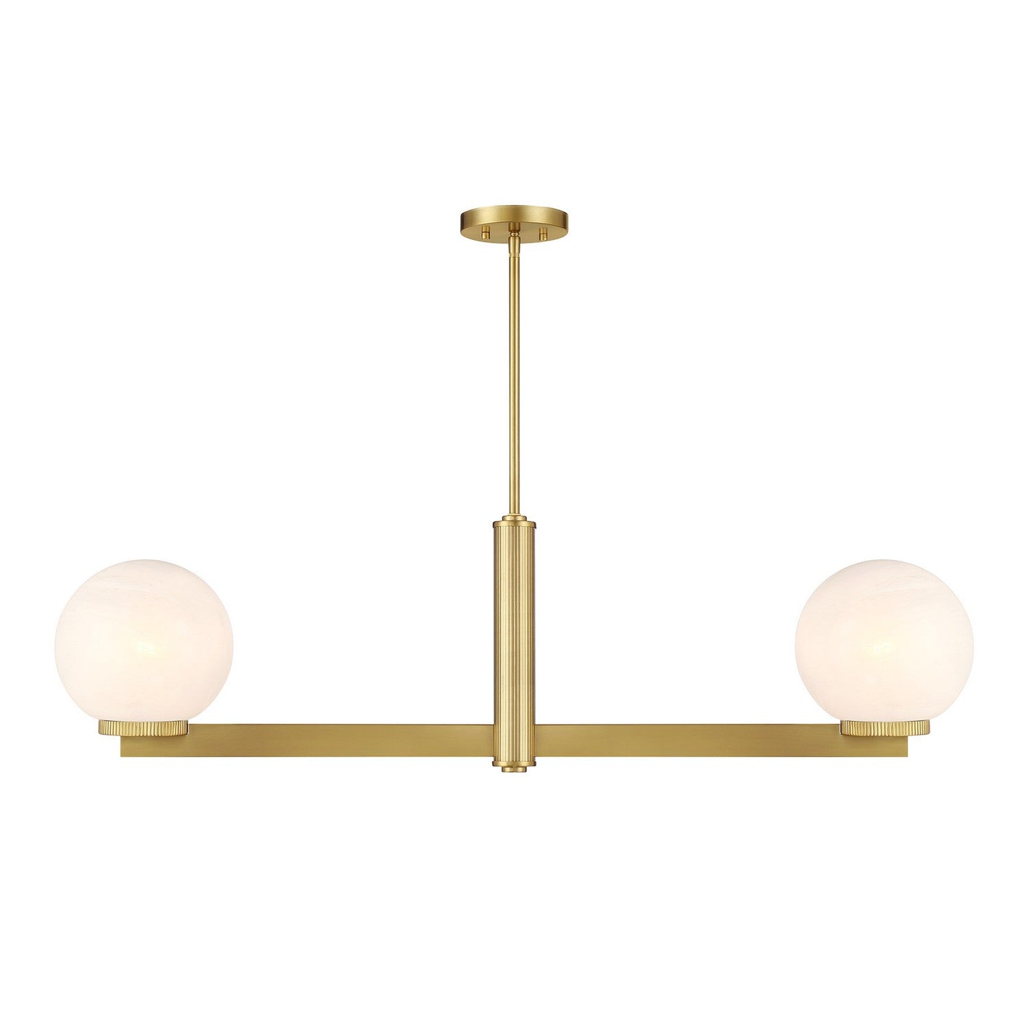 Meridian M100124NB Deux lumières linéaires Suspendu en laiton naturel