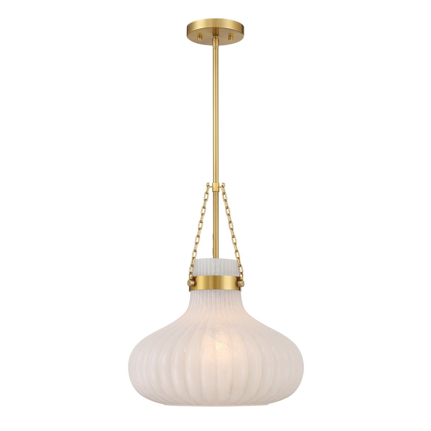 Lumière Meridian M7046NB One Suspension en laiton naturel