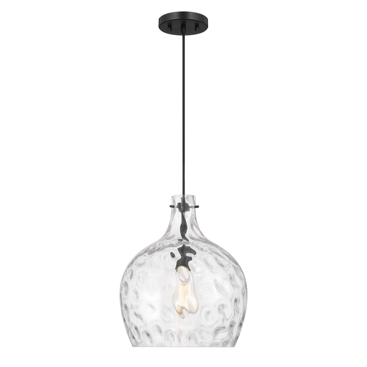 Lumière Meridian M7053MBK One Suspension en noir mat