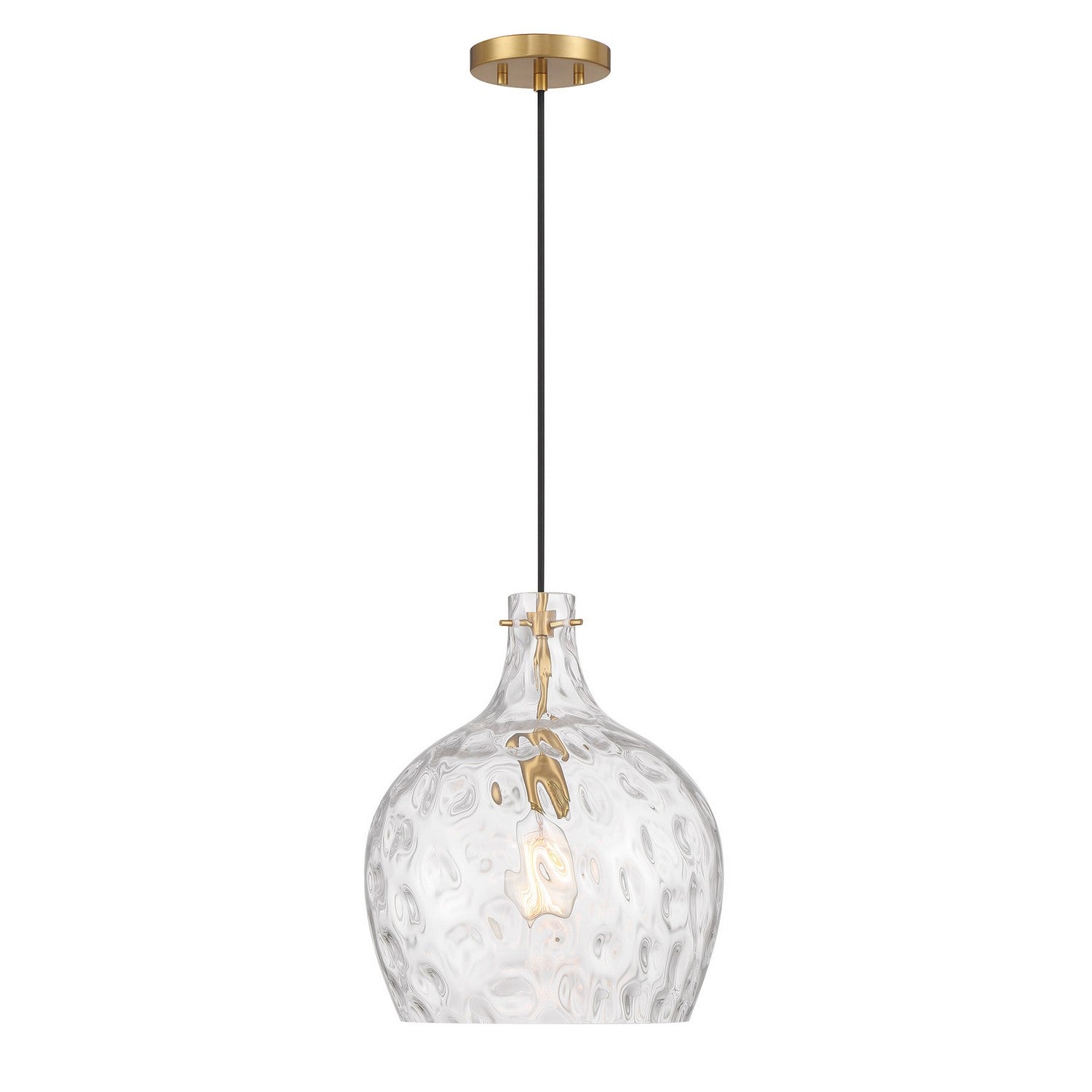 Lumière Meridian M7053NB One Suspension en laiton naturel
