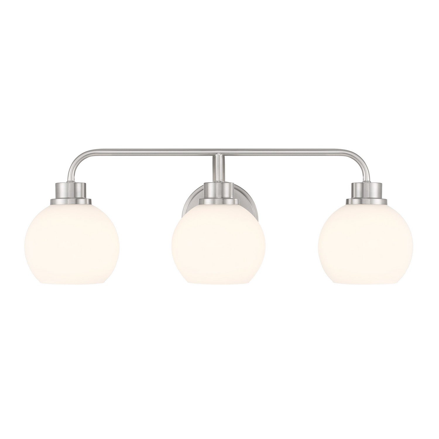 Meridian M80081BN Three Light Bathroom Vanity in Brushed Nickel