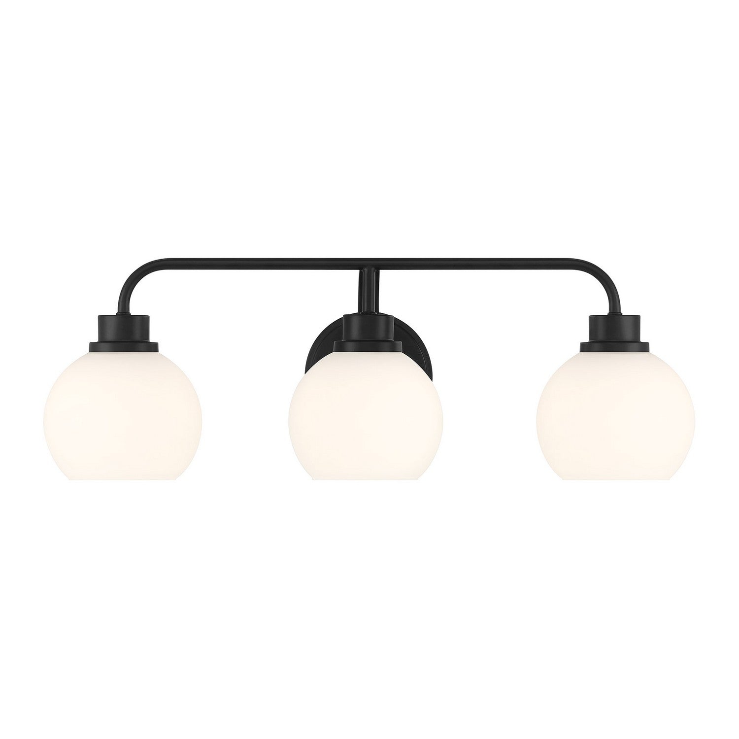 Meridian M80081MBK Three Light Bathroom Vanity in Matte Black